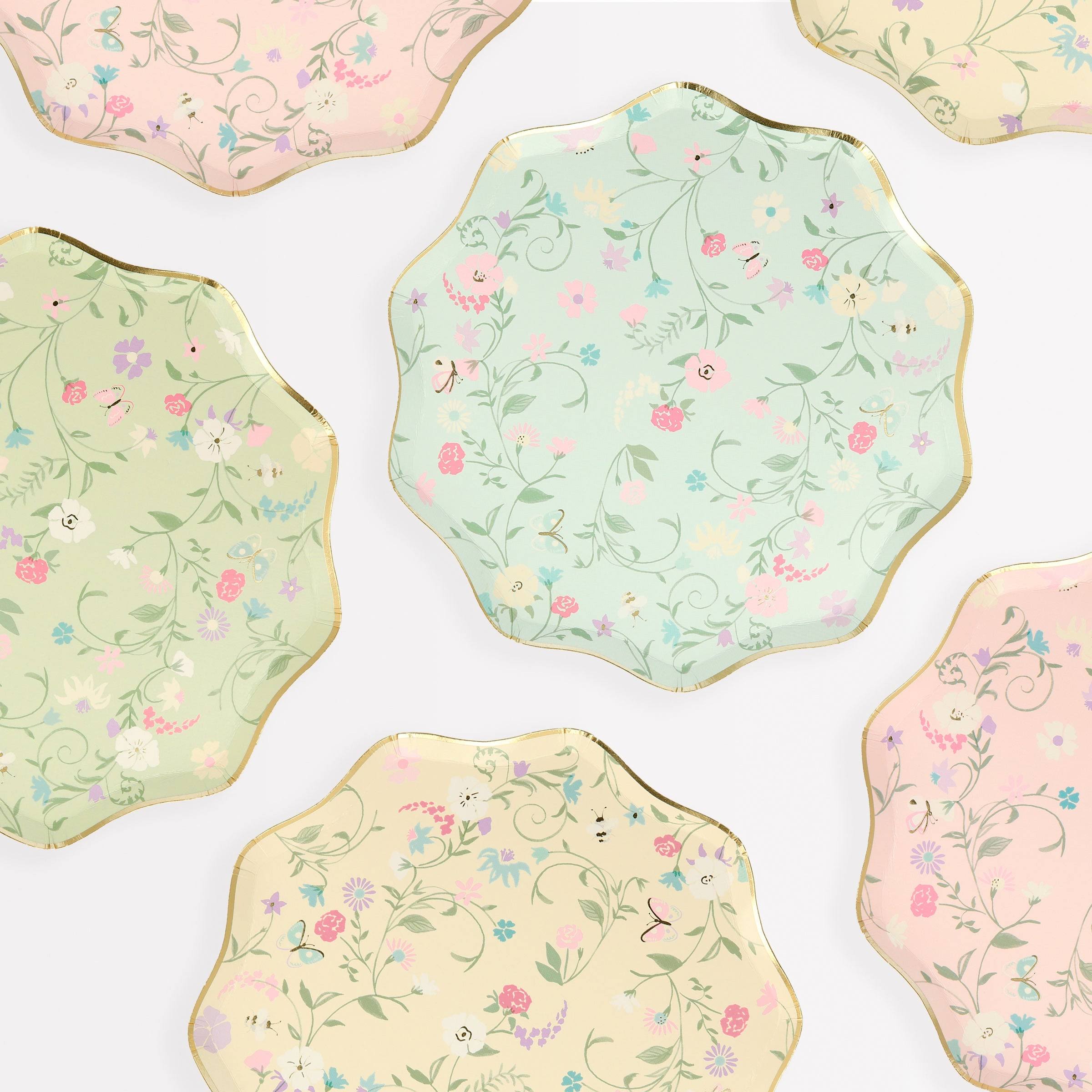 Ladur��e Paris Floral Side Plates