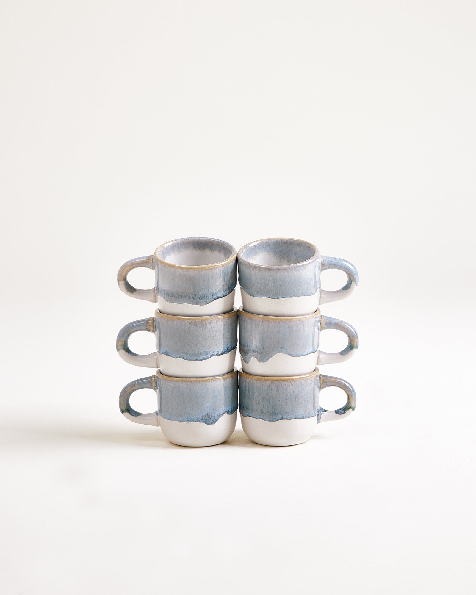 COIMBRA - ESPRESSO MUG GRAY-BLUE SET OF 6