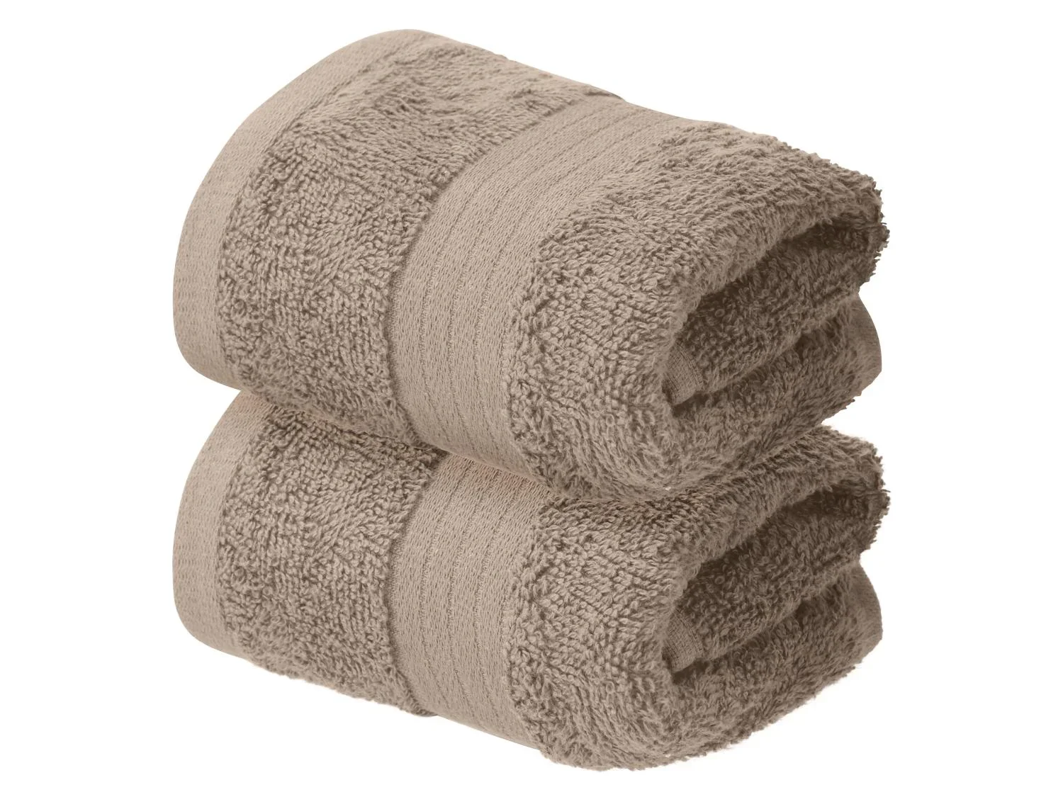 LIVARNO Lot de 2 serviettes invit en ponge, 30 x 50 cm