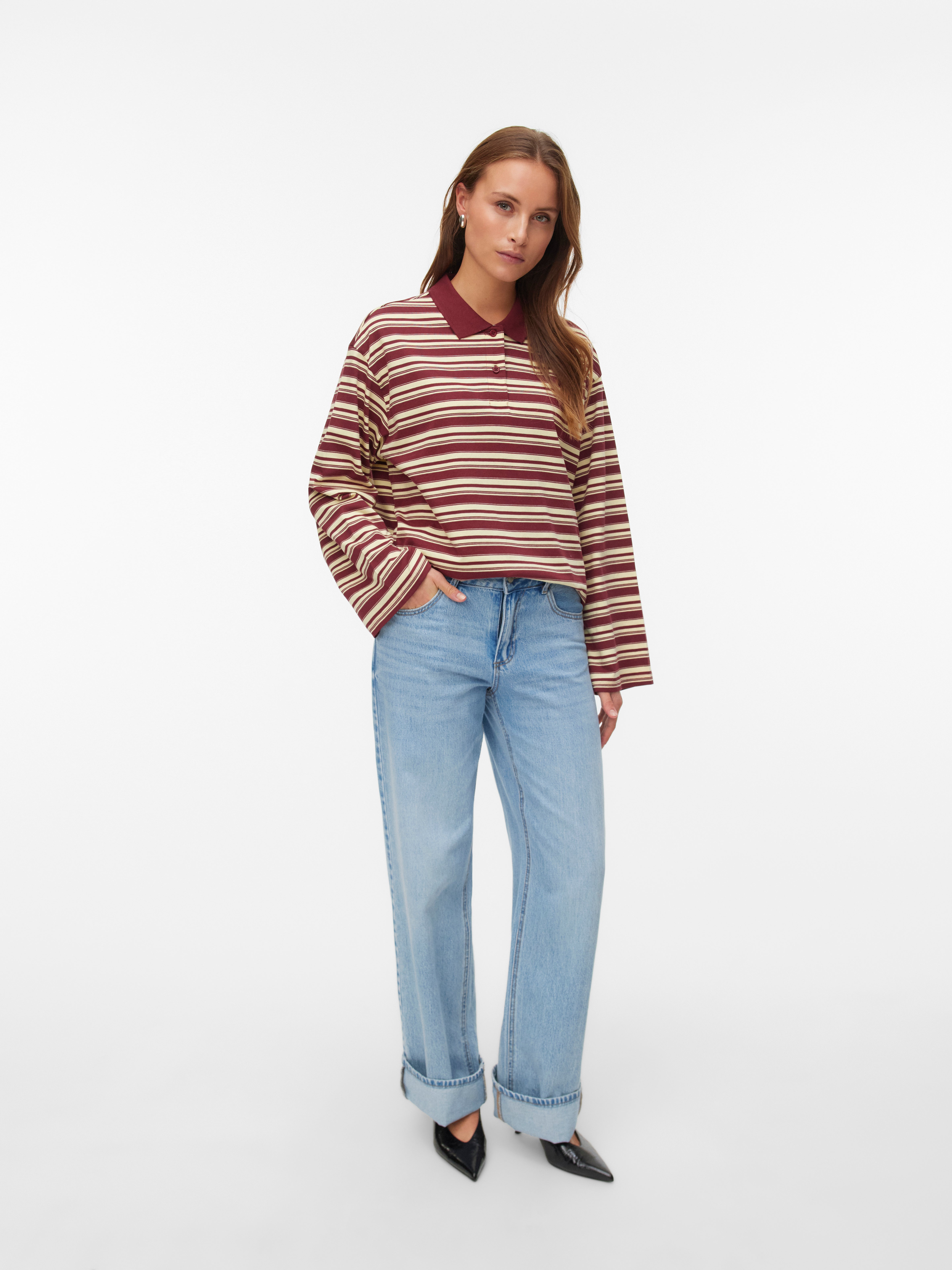 VERO MODA® AWRENA Mid rise Wide Leg Fit Jeans