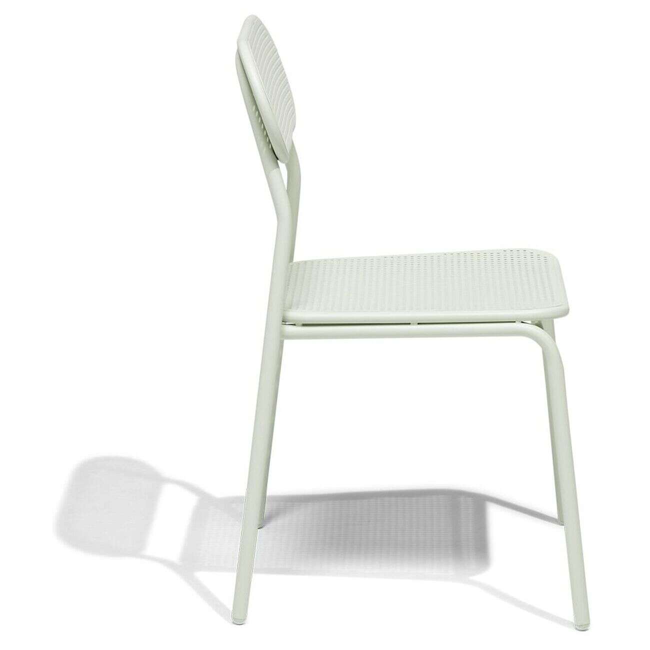Chaise de jardin Faro empilable métal vert 48x52xH82cm