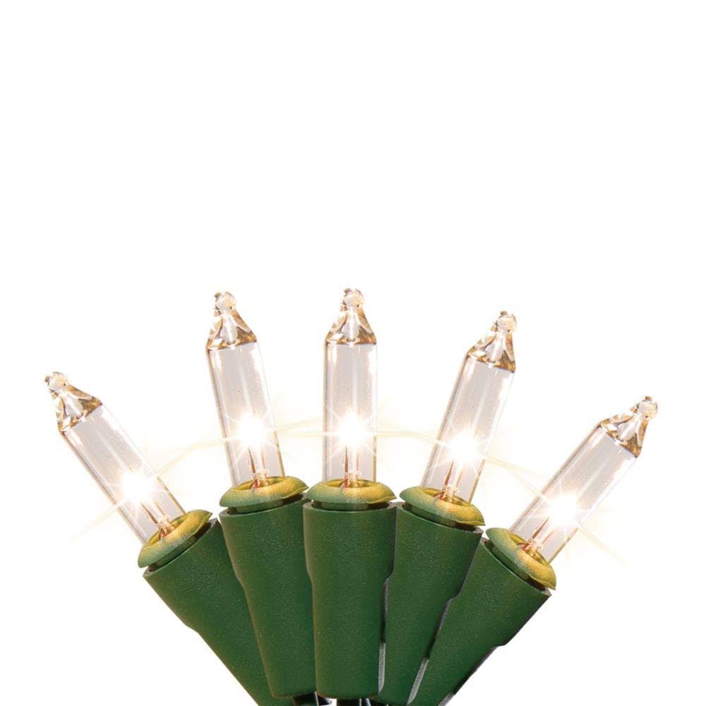 Holiday Living 100-Count 20.62-ft White Incandescent Plug-In Christmas String Lights | L1100137CU12