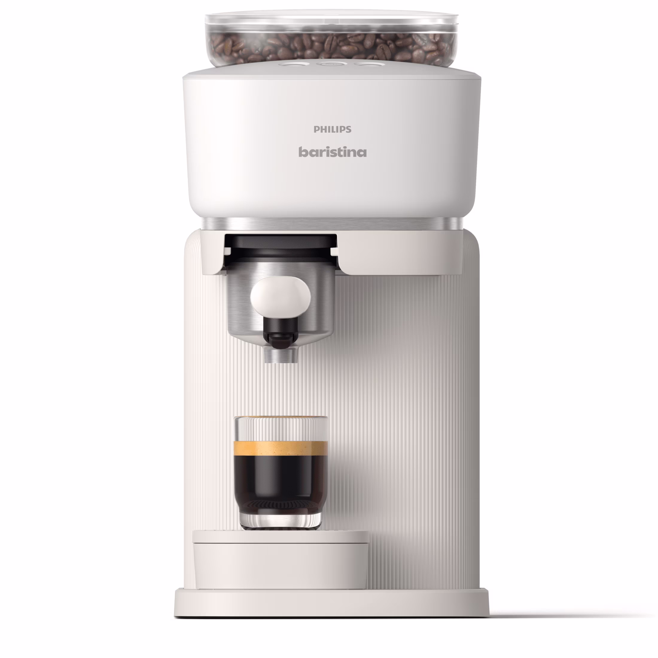 Baristina Automatic Espresso Machine, Milky White(White)