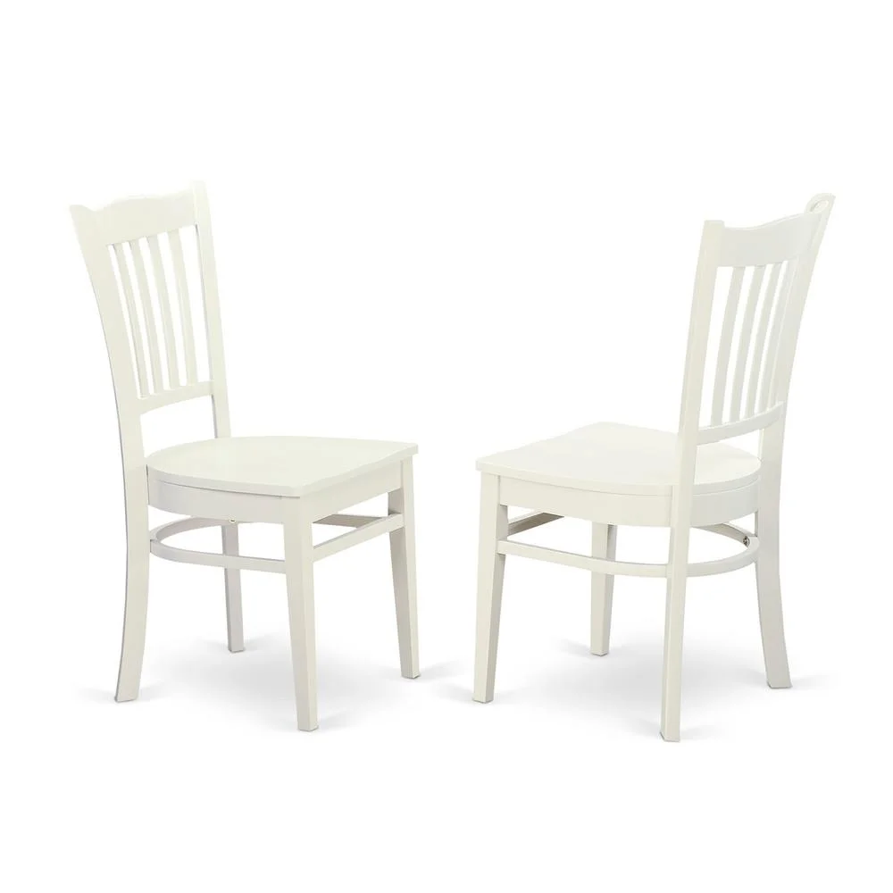 Antique 5-piece Wood Kitchen Table Set in Linen White(White) - Image 4