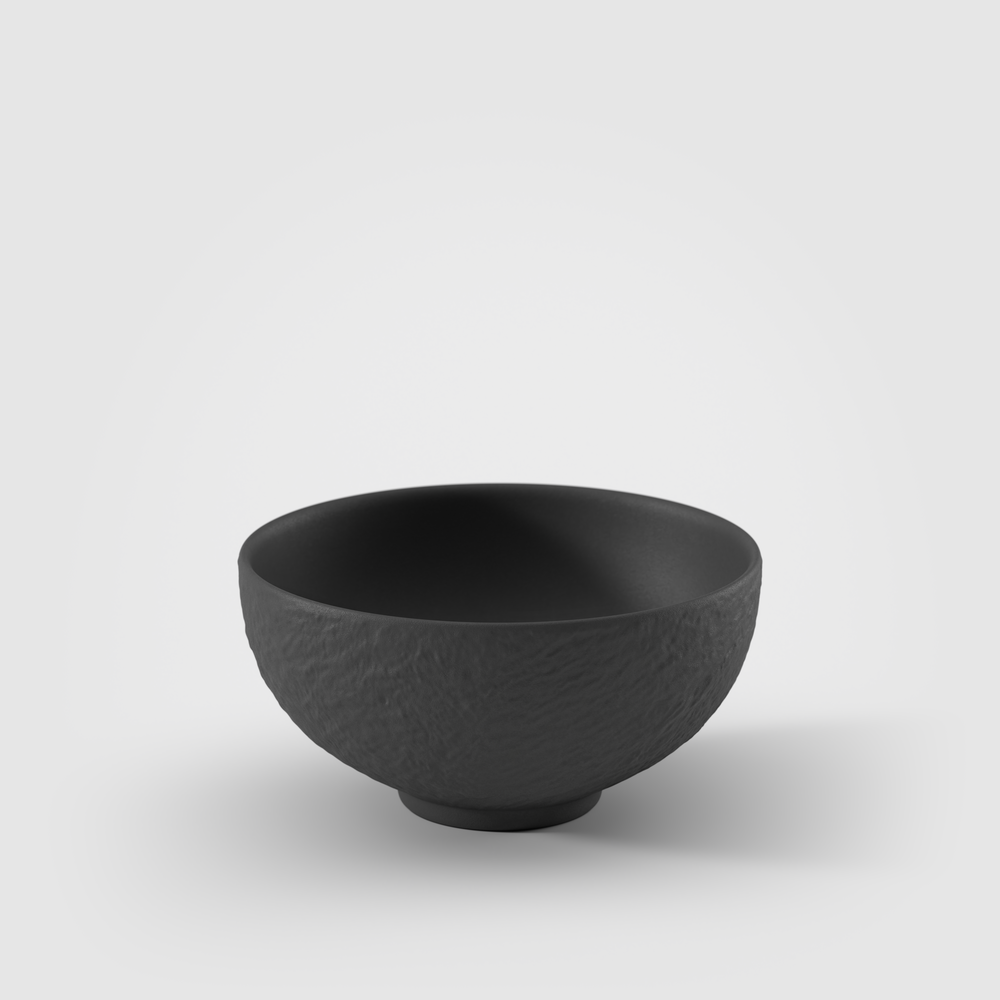 Manufacture Bowl - Black, 10.2 oz, Premium Porcelain