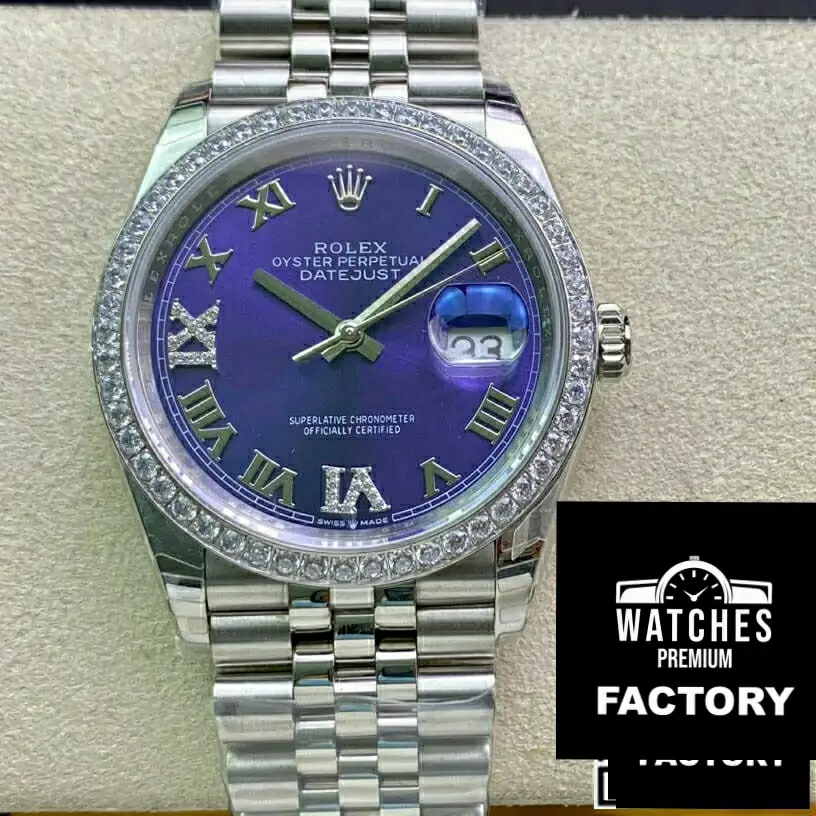 Rolex Datejust M126284RBR-0013 EW Factory Diamond-Set Bezel
