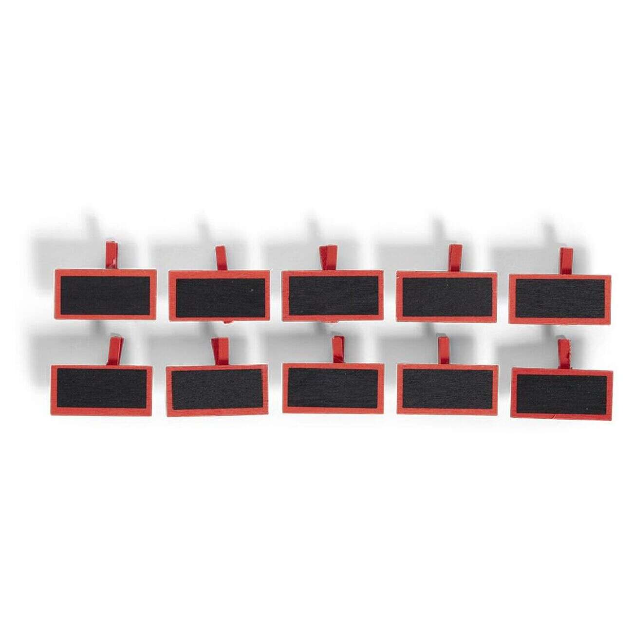 Marque place pince bois avec ardoise x10 (2 modèles)