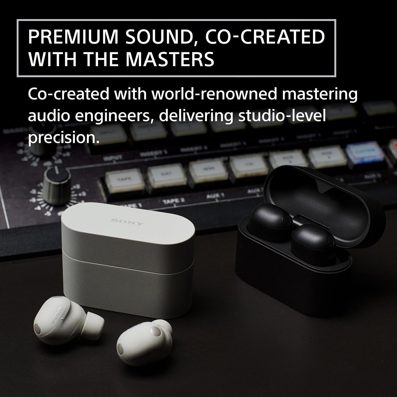 Sony WF-1000XM6 The Best Truly Wireless Noise Cancelling Earbuds (2026 Model)  Bluetooth in-Ear Headphones  with Studio-Quality Sound  Up to 24 Hours of Battery Life  Platinum Silver