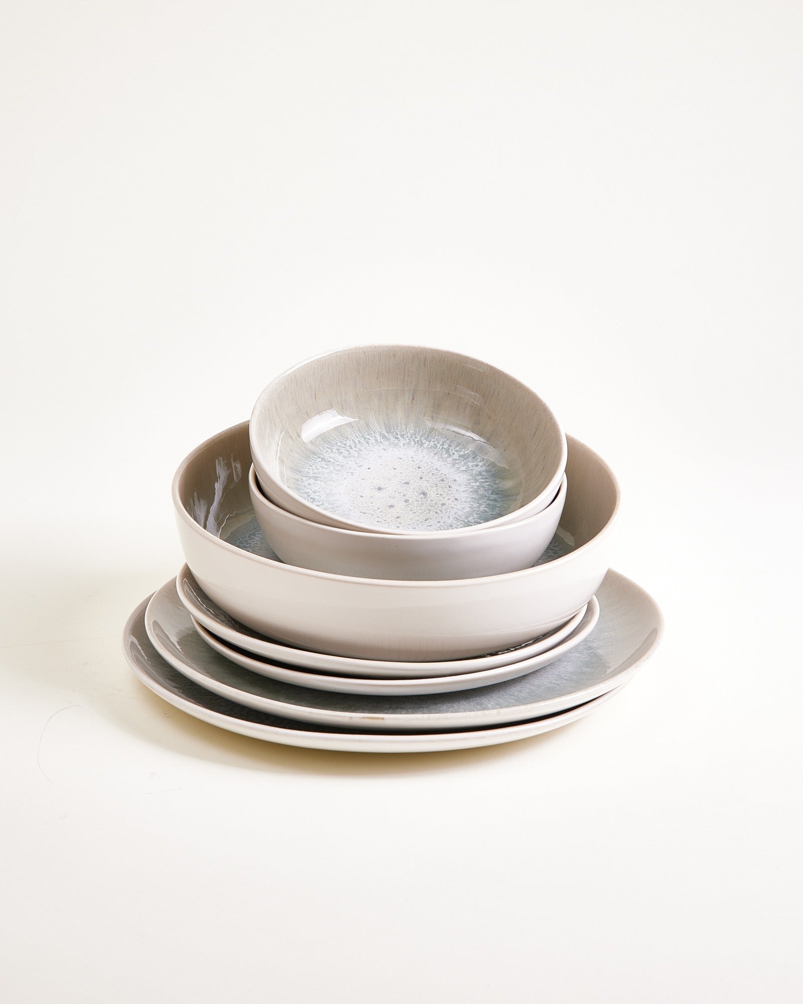 AREIA - TABLEWARE SET MODERN GRAY 7 PIECES