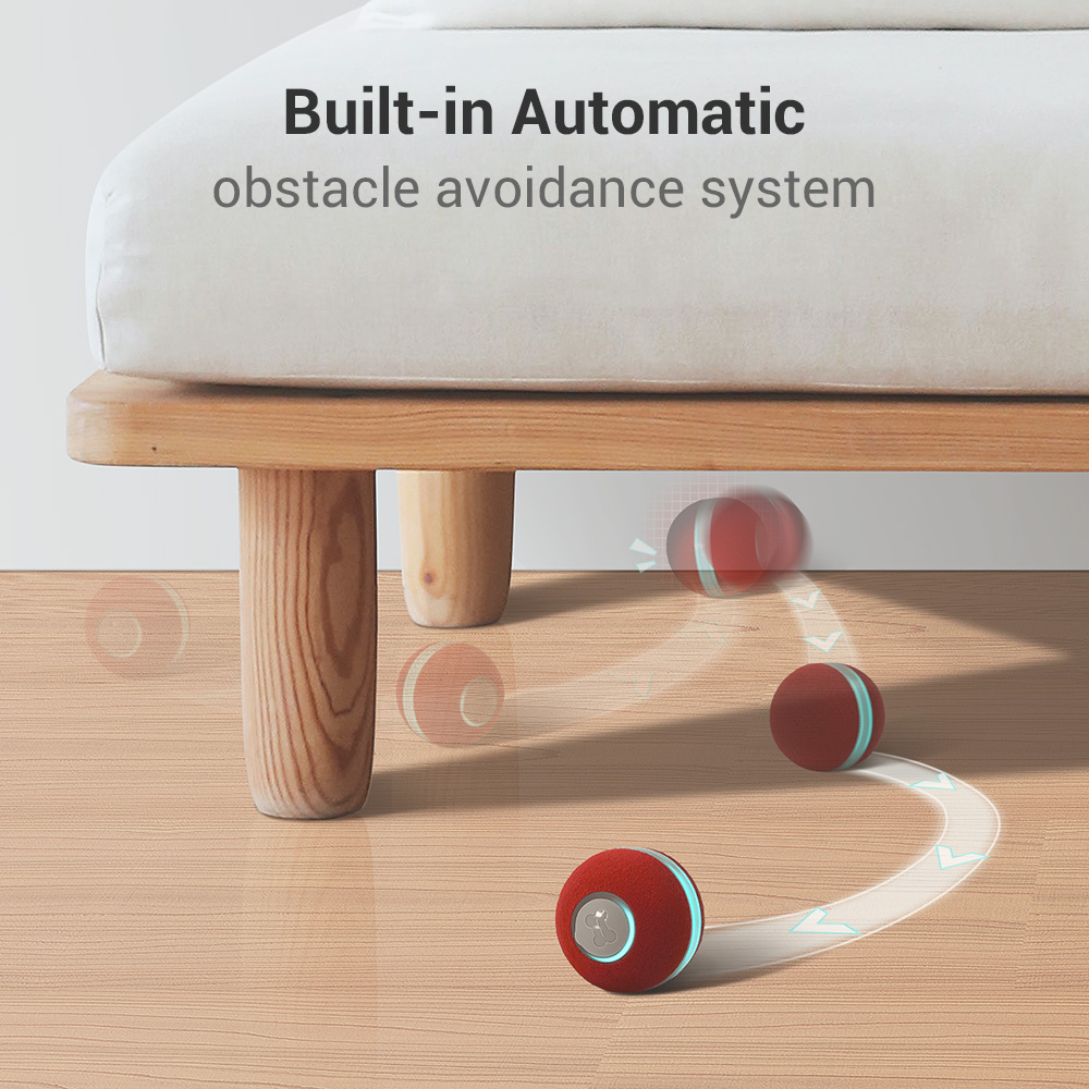 Interactive Dog & Cat Toy Modern Automatic Self-Moving Ball Active Rolling Plastic Toy
