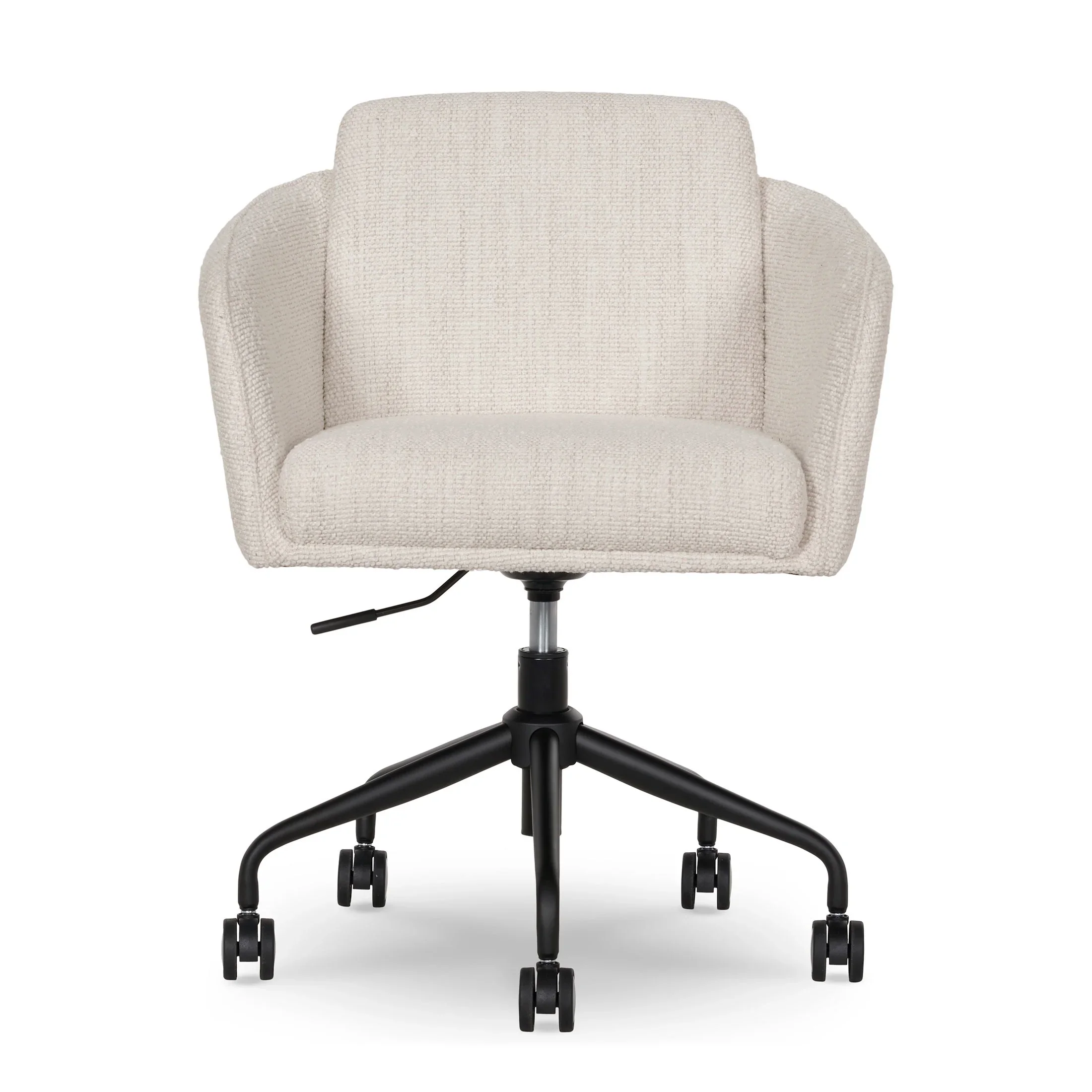 Better Homes & Gardens Juliet Office Chair, Ivory Boucle and Matte Black