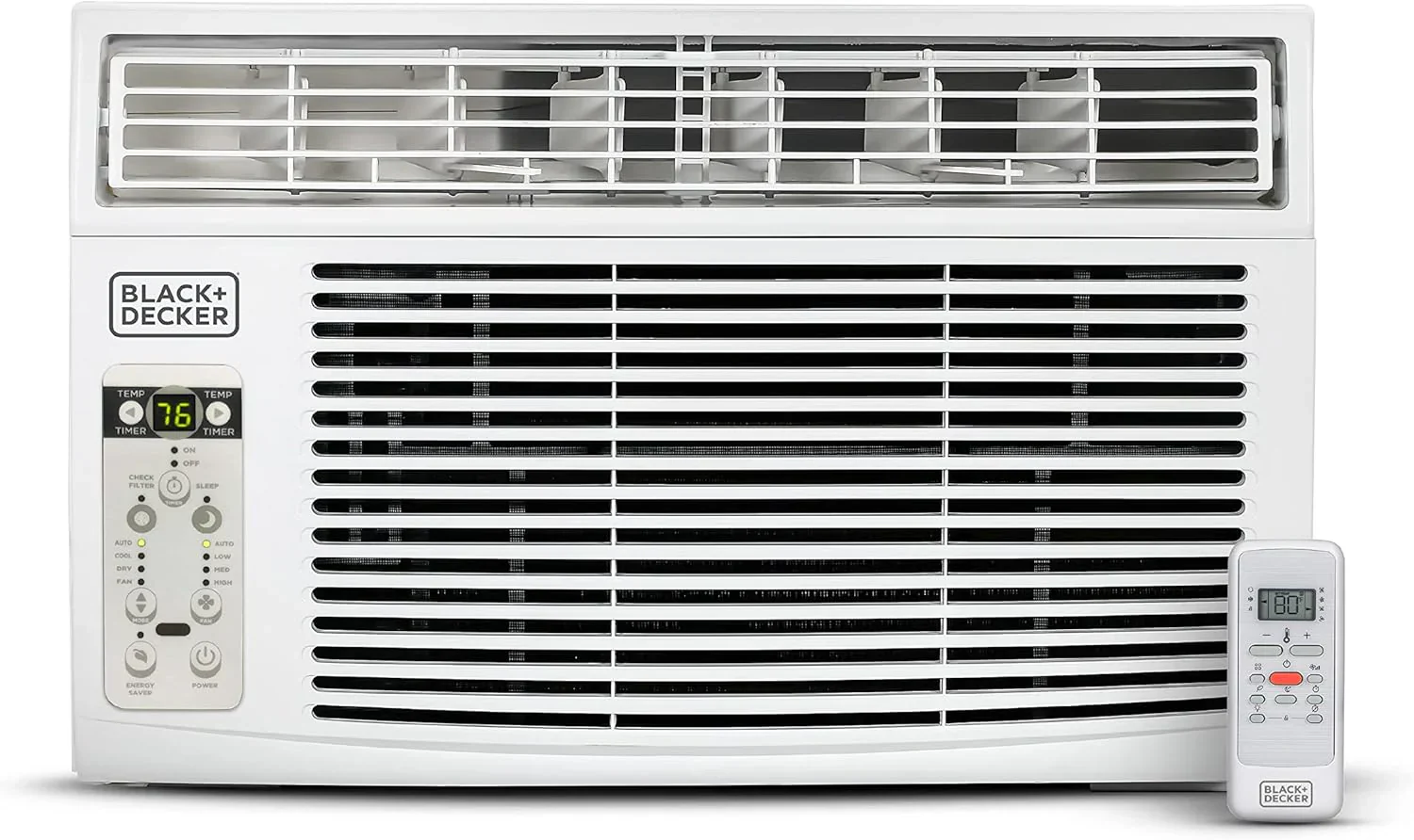 Climatiseur de fenêtre BLACK+DECKER 5000 BTU Refroidit jusqu'à 150 pieds carrés Commandes mécaniques