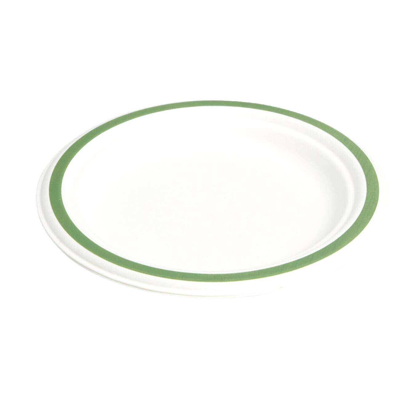 Lot de 20 assiettes plates fibre canne à sucre Ø18cm