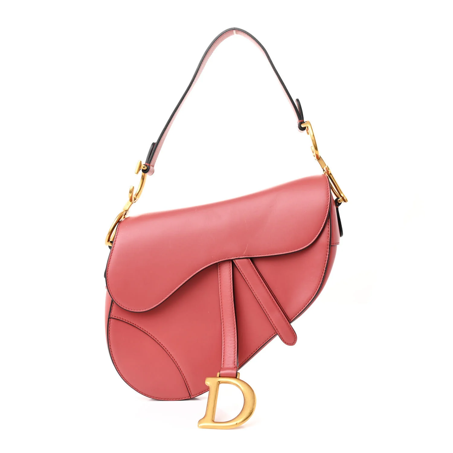 Calfskin Saddle Bag Pink