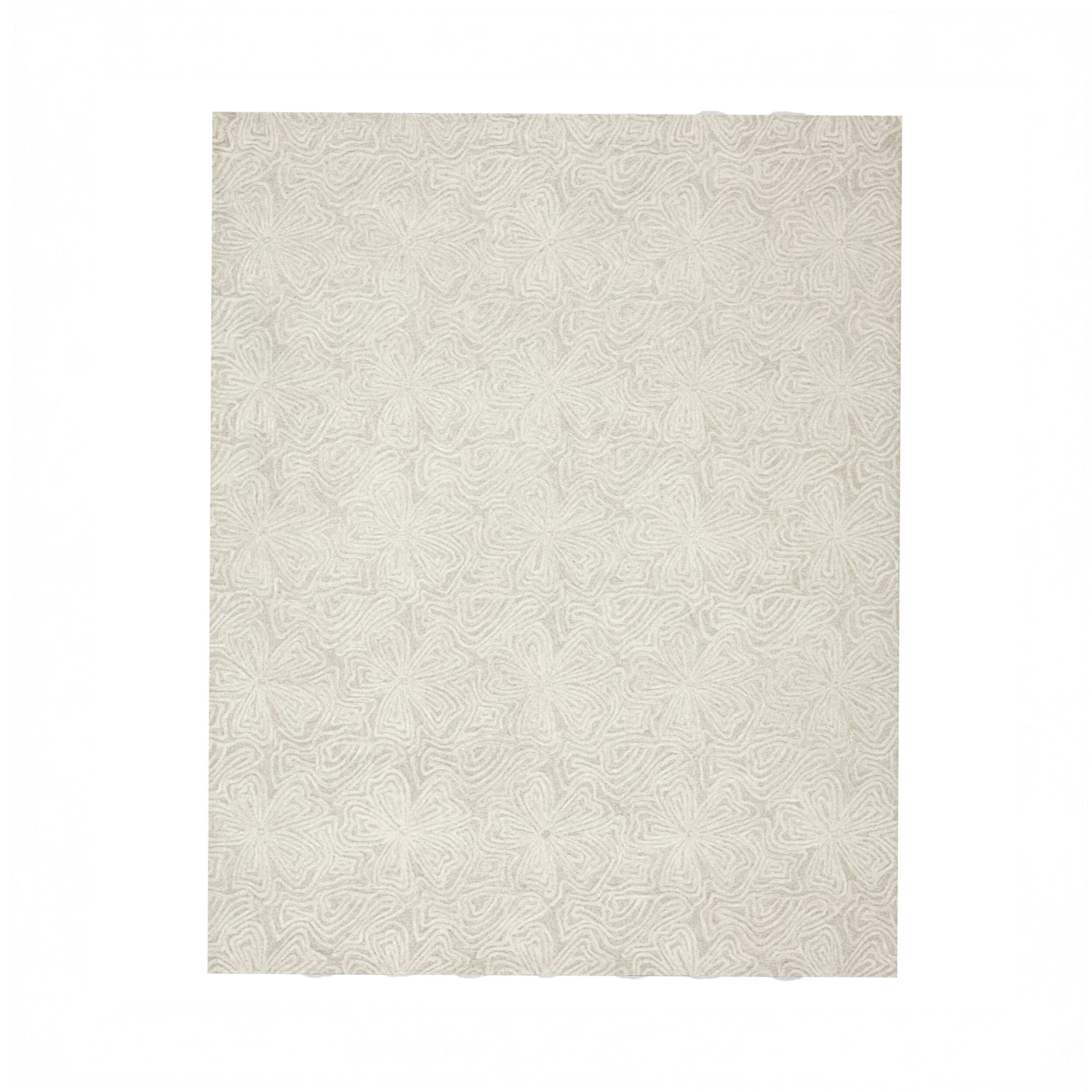 Floral Etchings Wool Rug 240x300cm