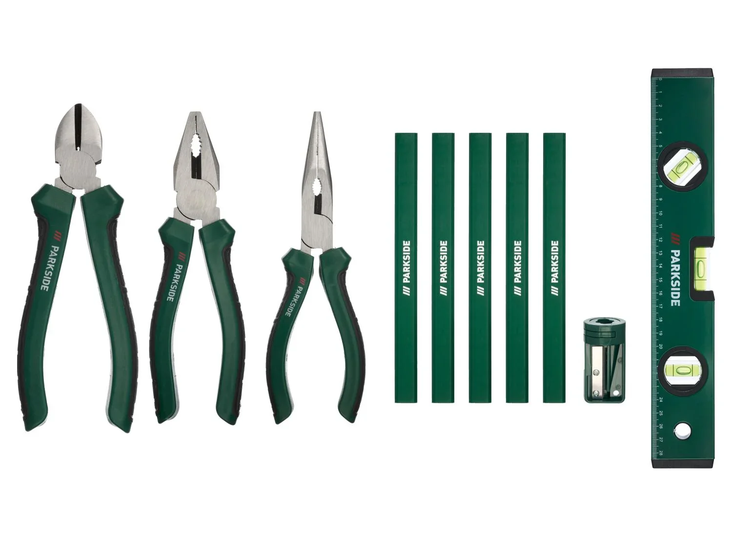 PARKSIDE Pince, Crayons de charpentier ou Niveau  bulle