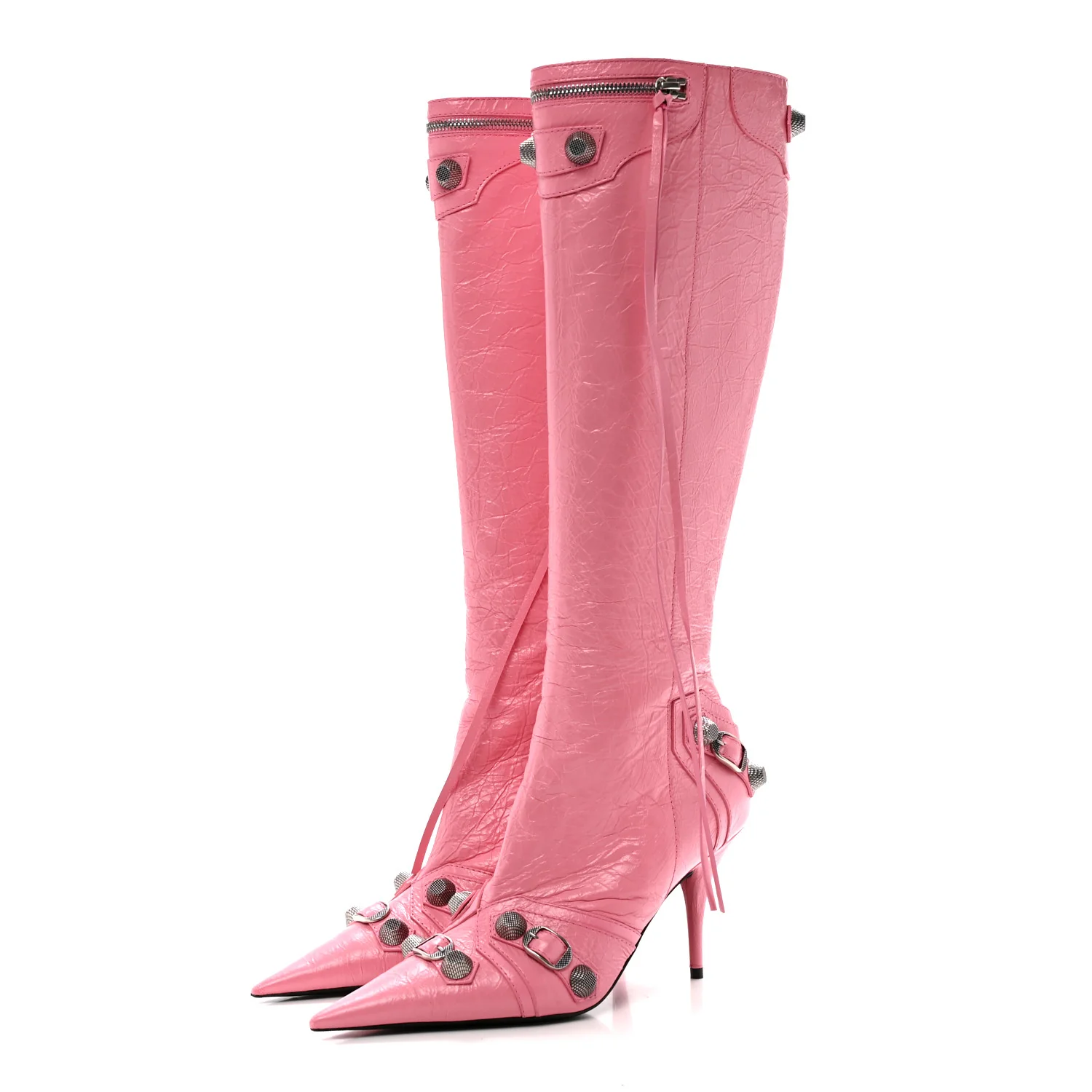 Agneau Arena Cagole 90mm Boots 39 Sweet Pink
