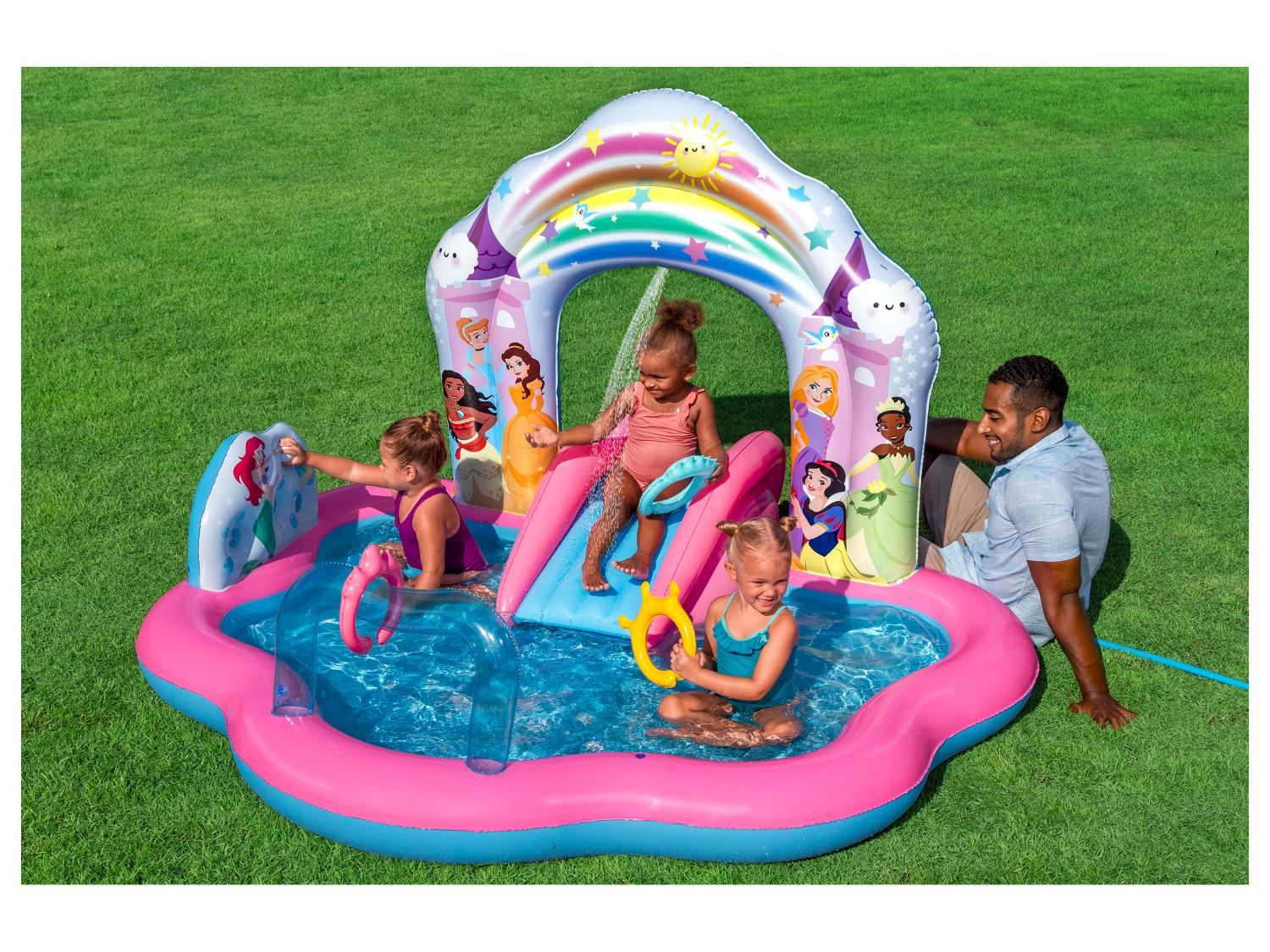 Bestway Aire de jeux gonflable Spider-Man ou Princesses Disney