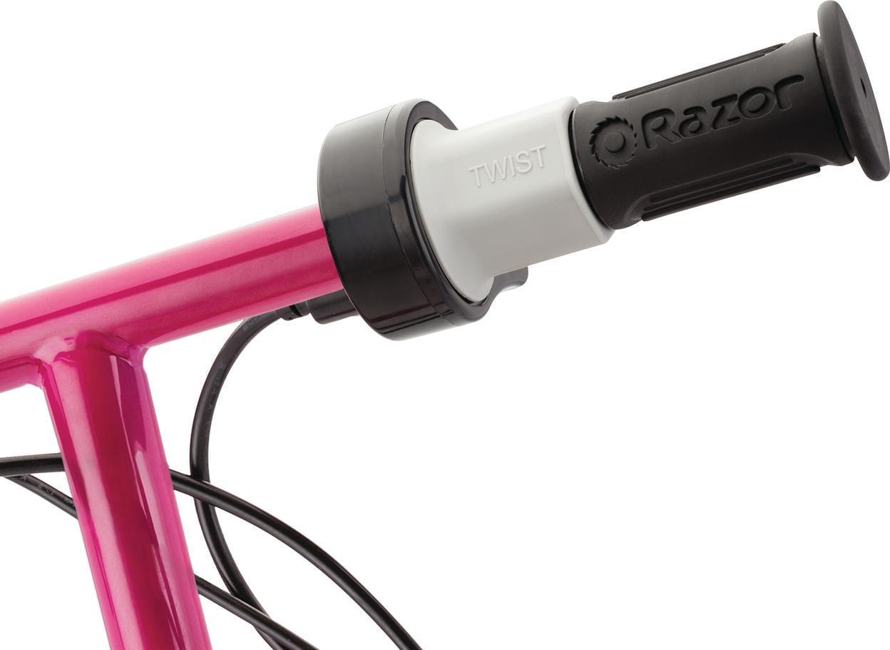 Razor E100 Electric Scooter - Pink. Air - Filled Front Tire. up to 10 Mph. for Child Age 8+