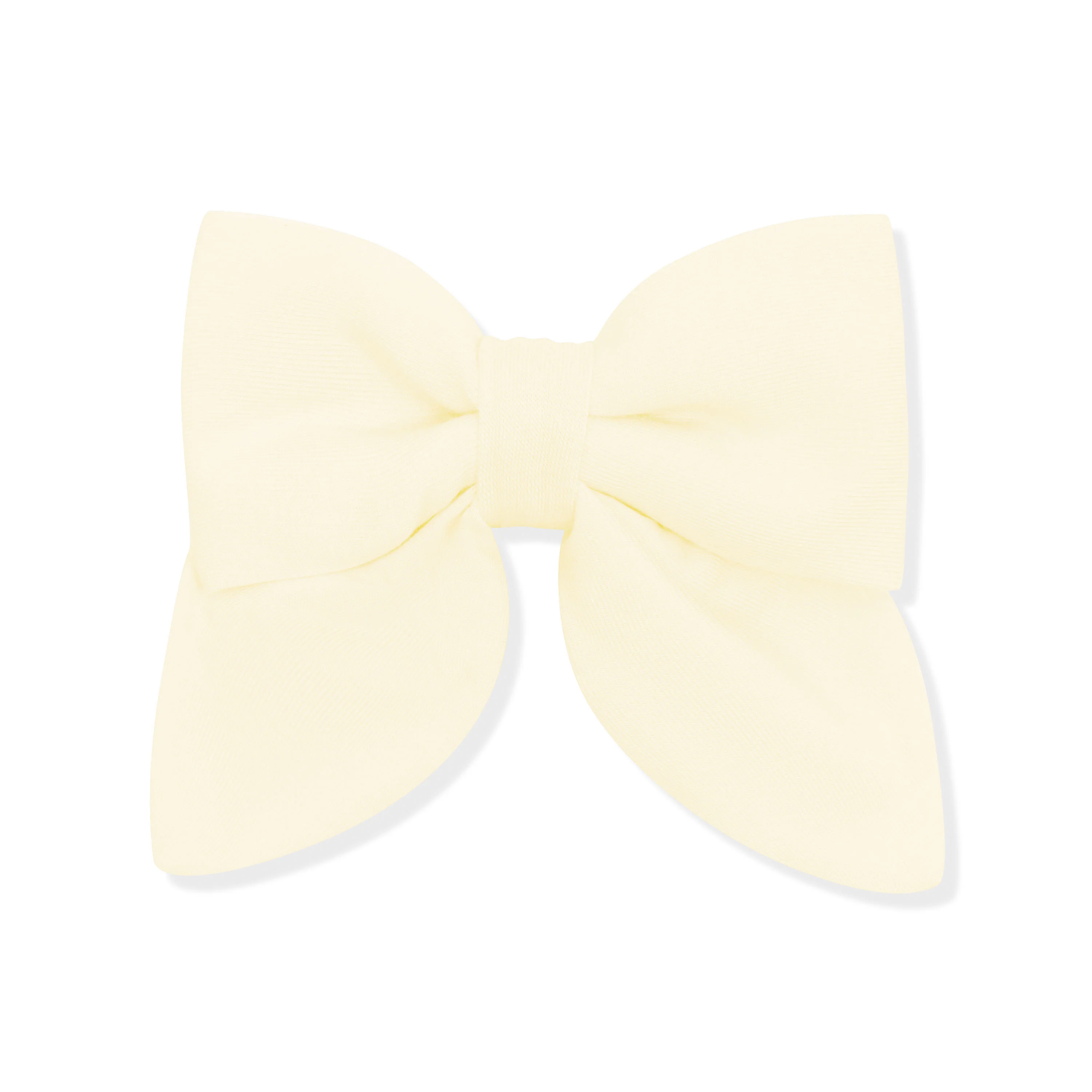 Medium Alligator Clip Bow in Chamomile