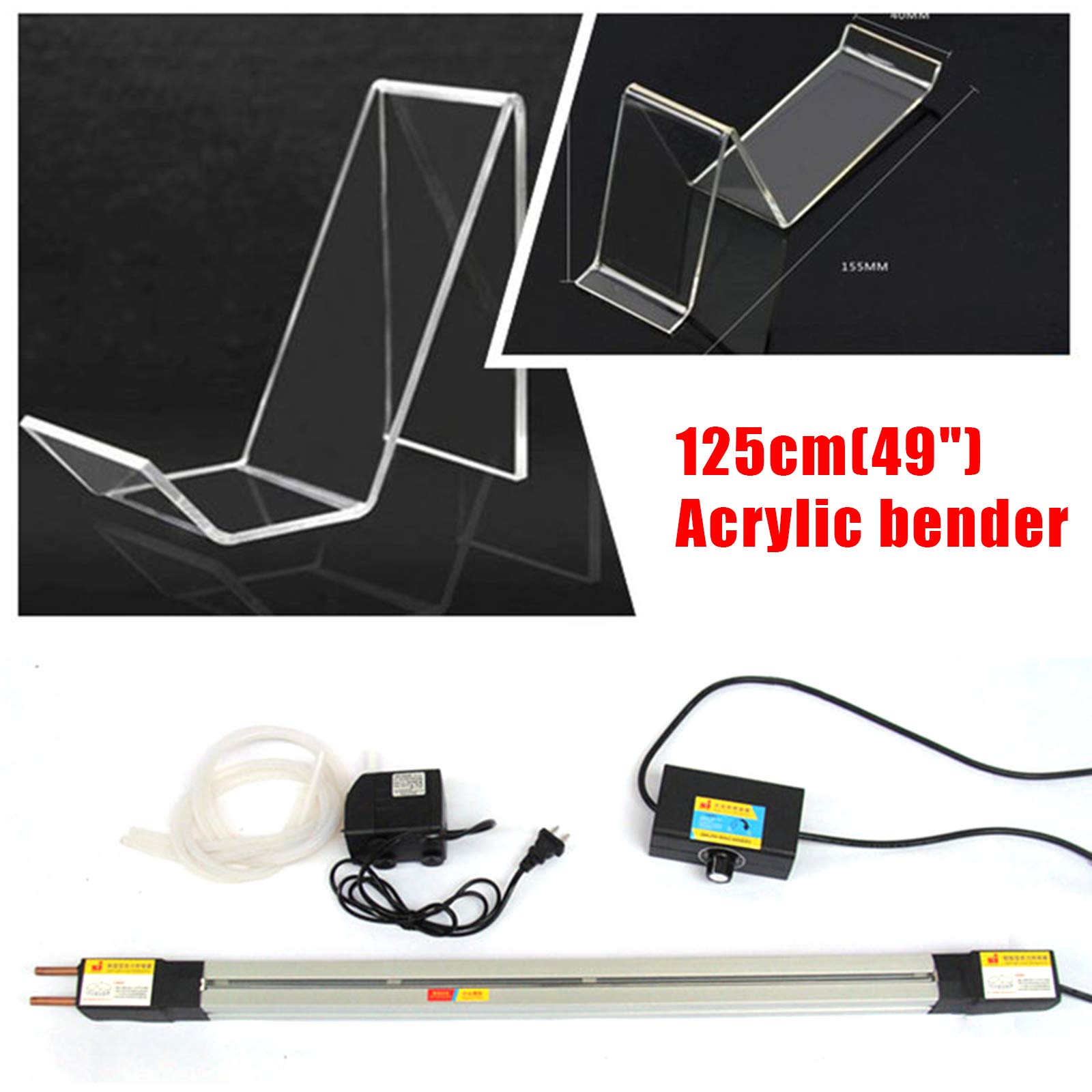 Acrylic PVC Plastic Bender, 110V Plastic Sheet Bender(49.2 Inch) | Acrylic PVC Plastic Bender, Acrylic Heat Bending Machine, Manual Strips Heater with Bracket