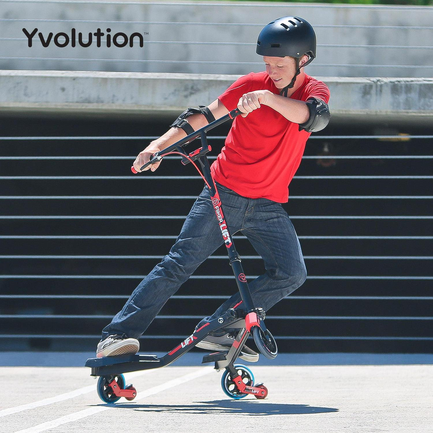 Y Fliker Lift | The Original Swing Wiggle Carving Scooter for Kids Age 7+ (Red) - Image 6