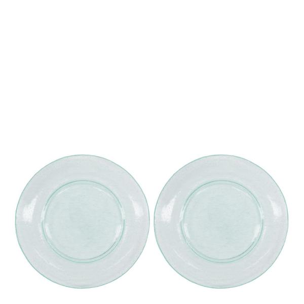 Rain tallerken 27 cm 2 stk aqua