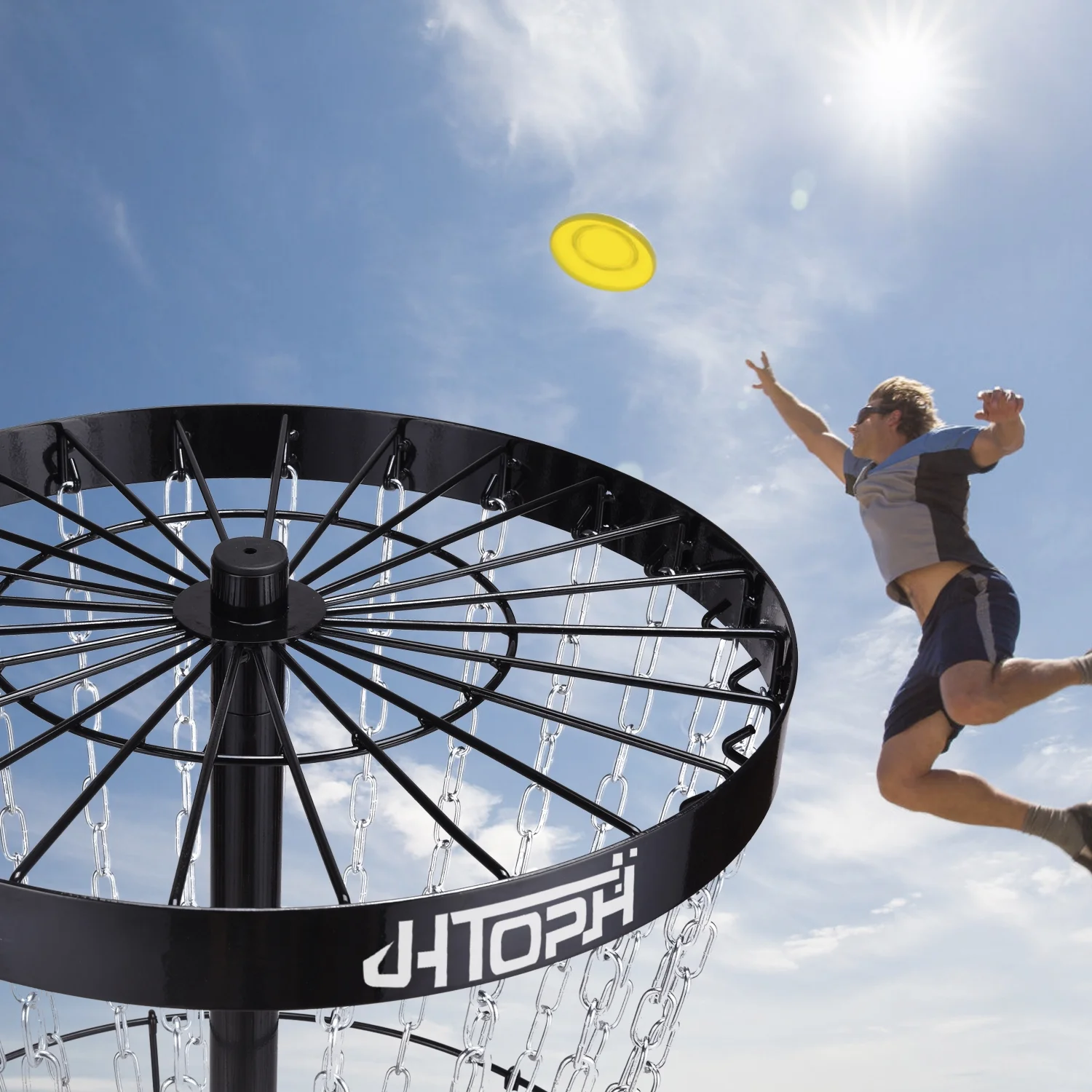 Classic Pro 24-Chain Portable Disc Golf Practice Basket-Choose Your Color - Image 8