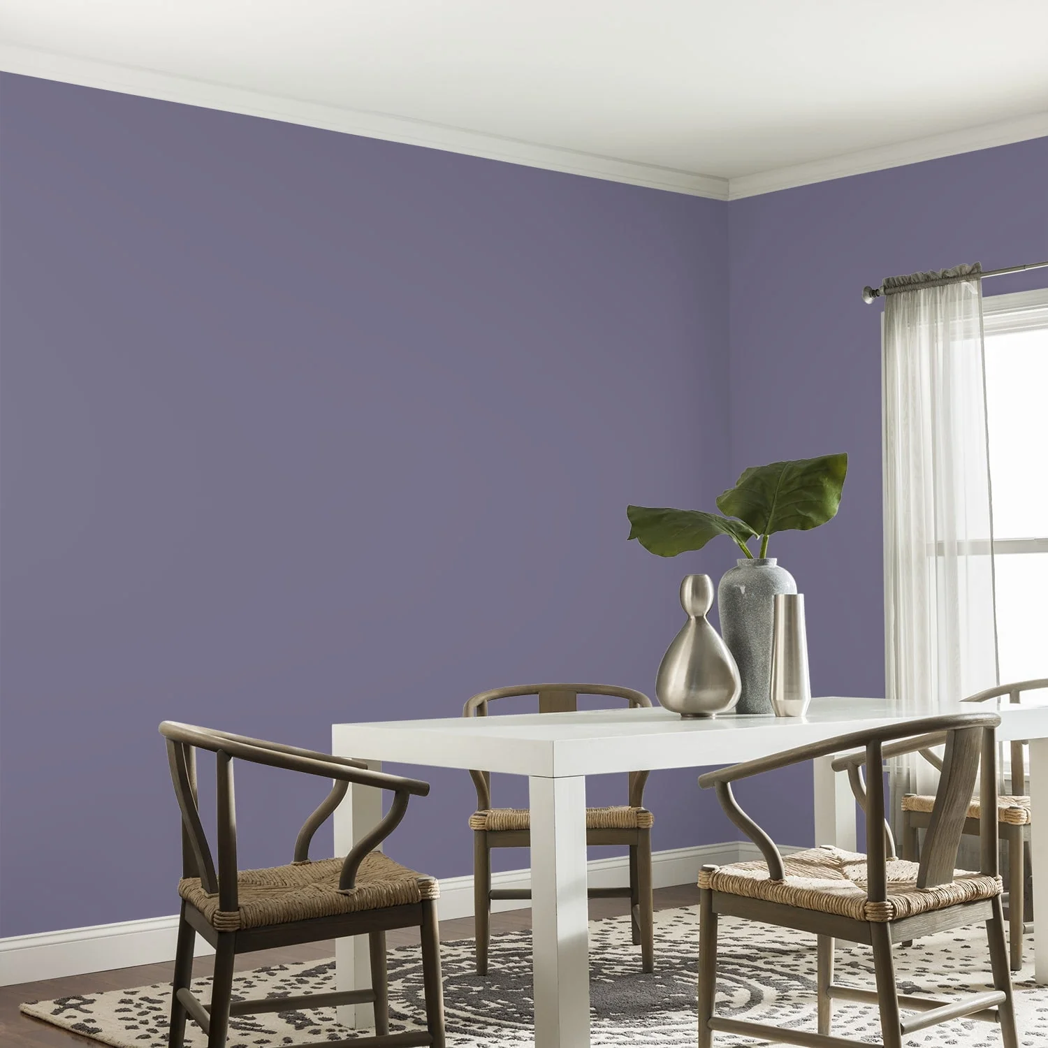 Glidden One Coat Interior Paint and Primer, Plum Shade / Purple, Gallon, Eggshell