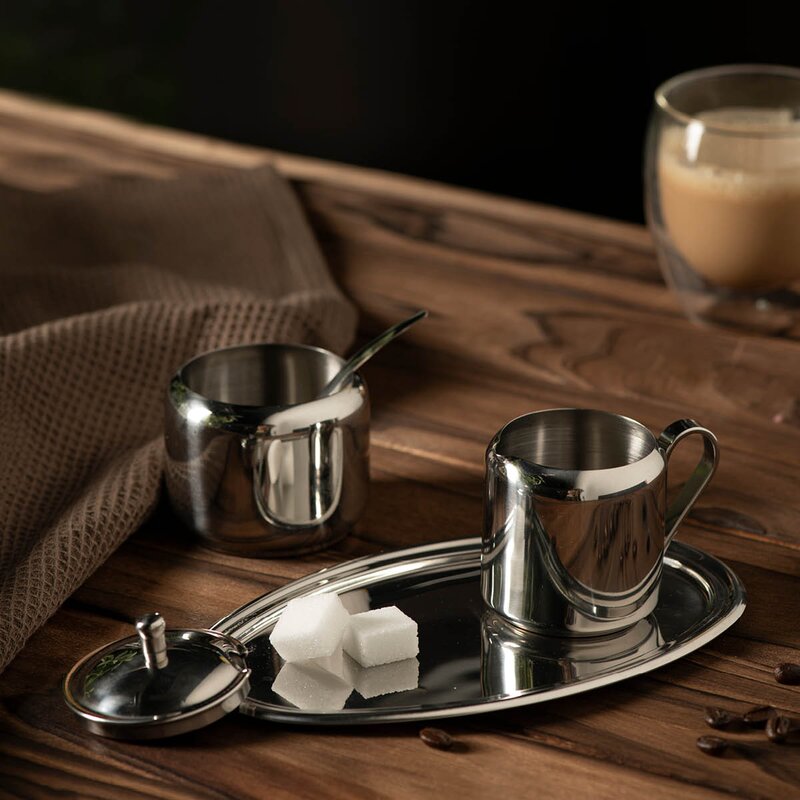 Lundi kaffesett 3 deler 0,16L + 0,2L blank