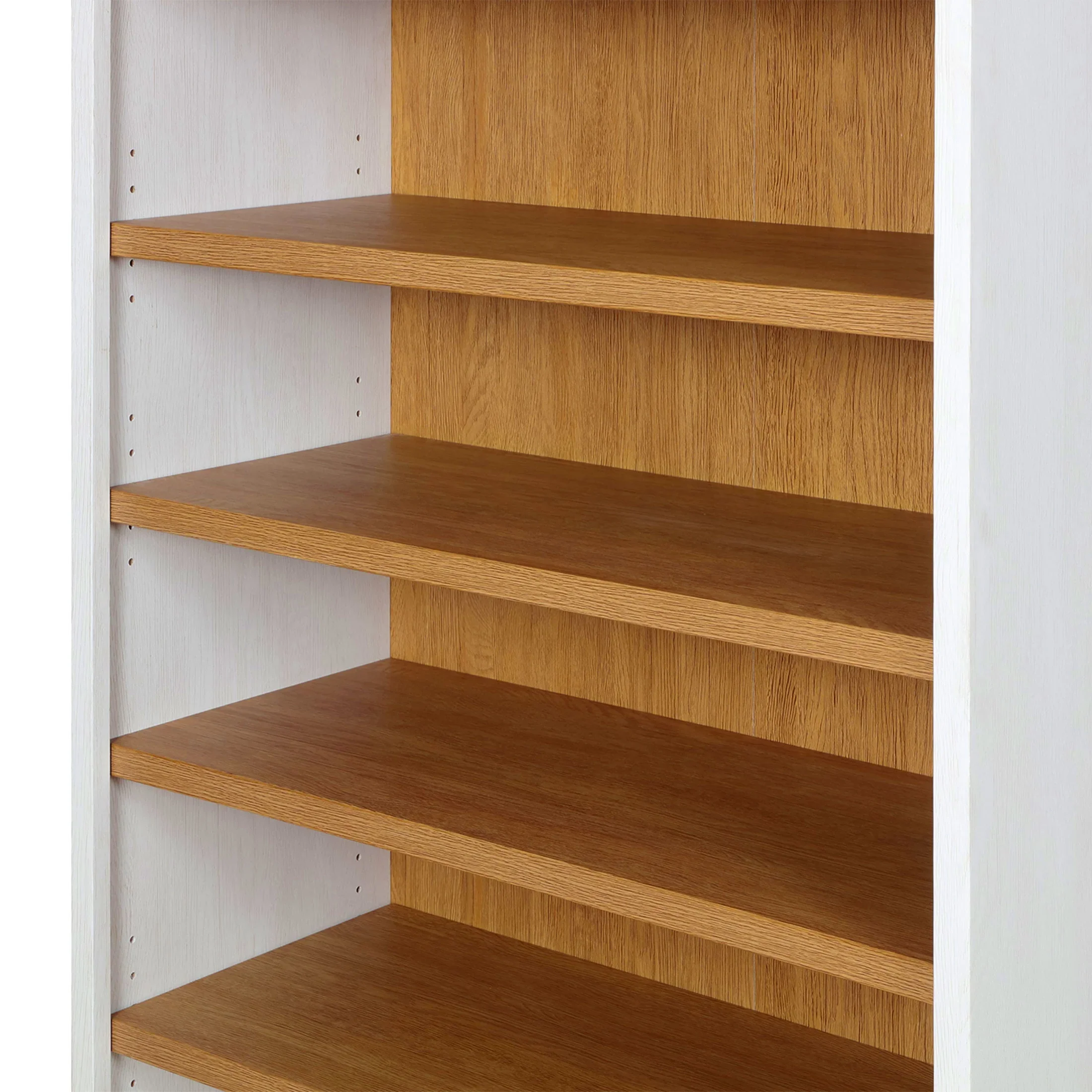 Better Homes & Gardens Juliet Open Arch Bookcase, Rich Black and Light Honey
