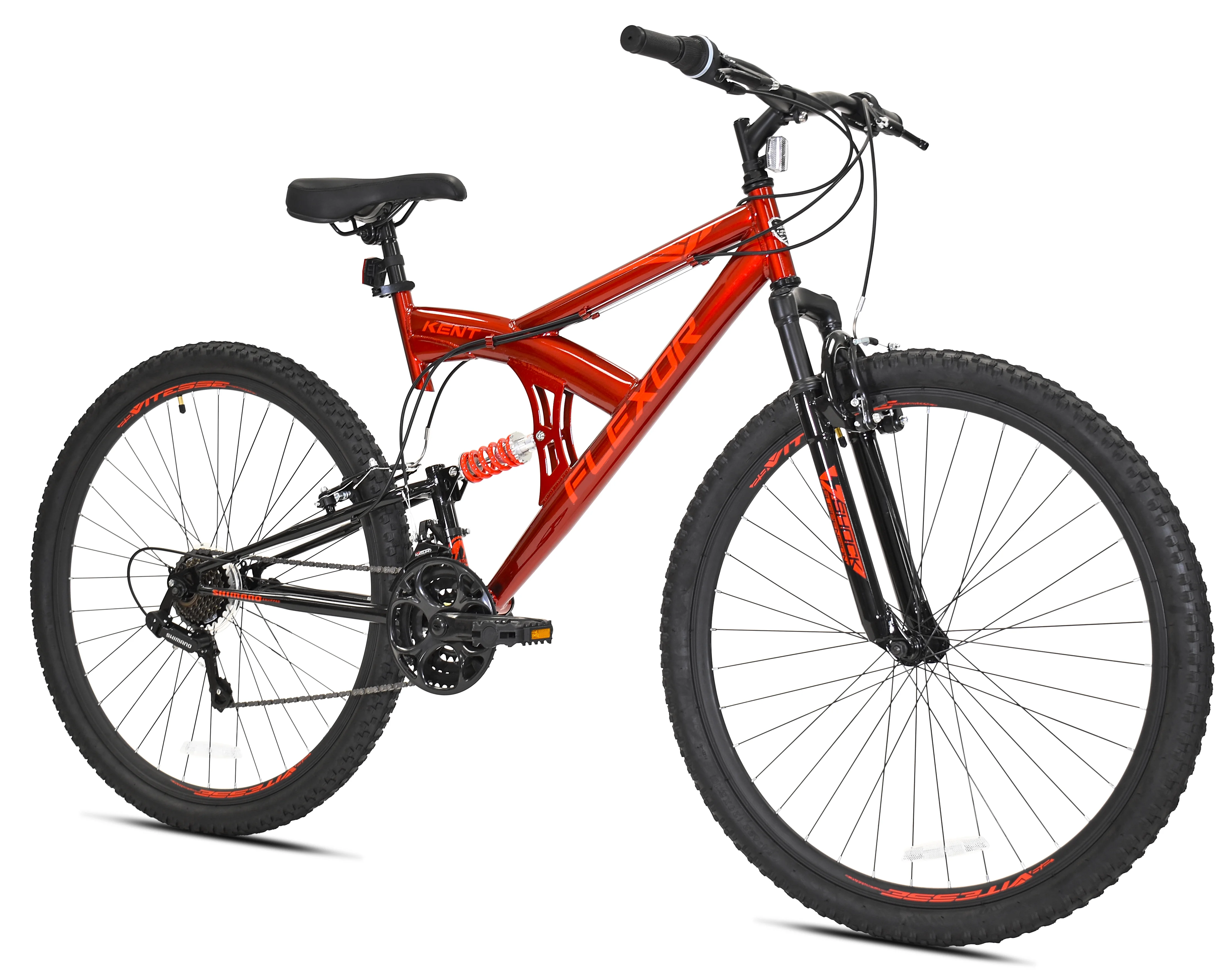 29 In. Flexor Men'S Dual Suspension Mountain Bike, Red