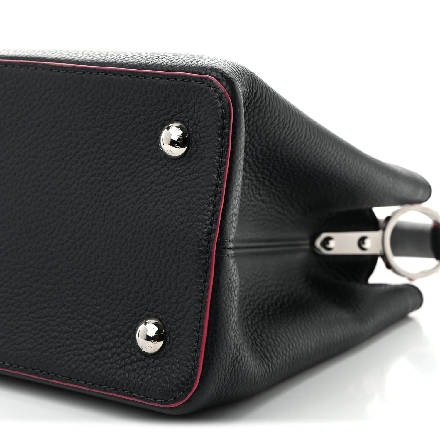 Taurillon Capucines MM Cobalt Fuchsia