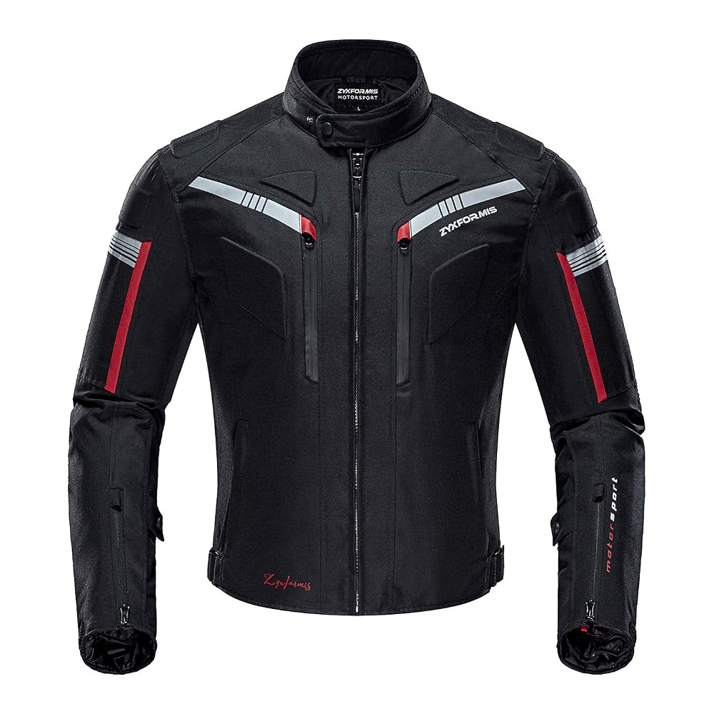 Motorcycle Jacket for Men with Removable CE Armor All Season