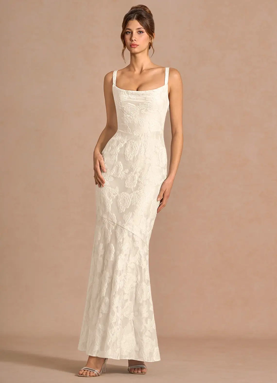 Keilani Cream Maxi Dress