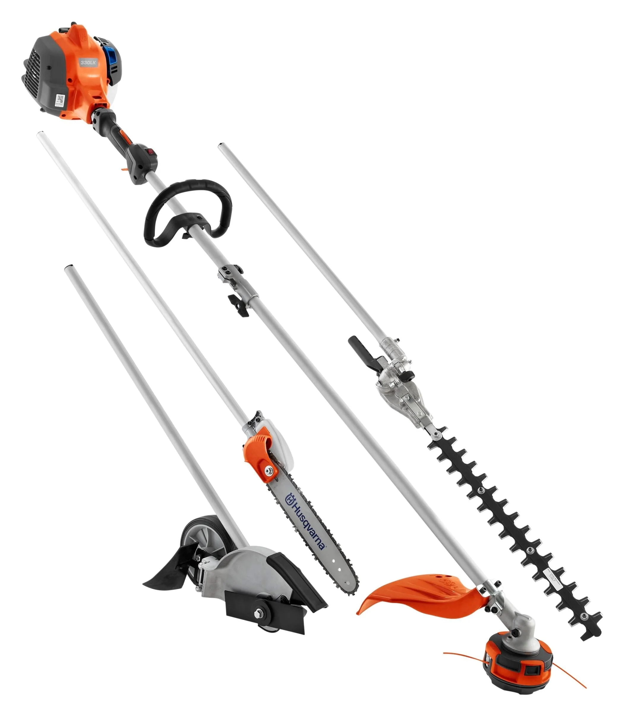 Débroussailleuse à essence Husqvarna 970545001 330LK 28 cm³ 2 temps 50 cm (20 po) à arbre droit avec accessoires et fonction de dressage de bordures