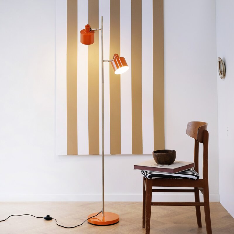 Ocean gulvlampe 160 cm beige/messing