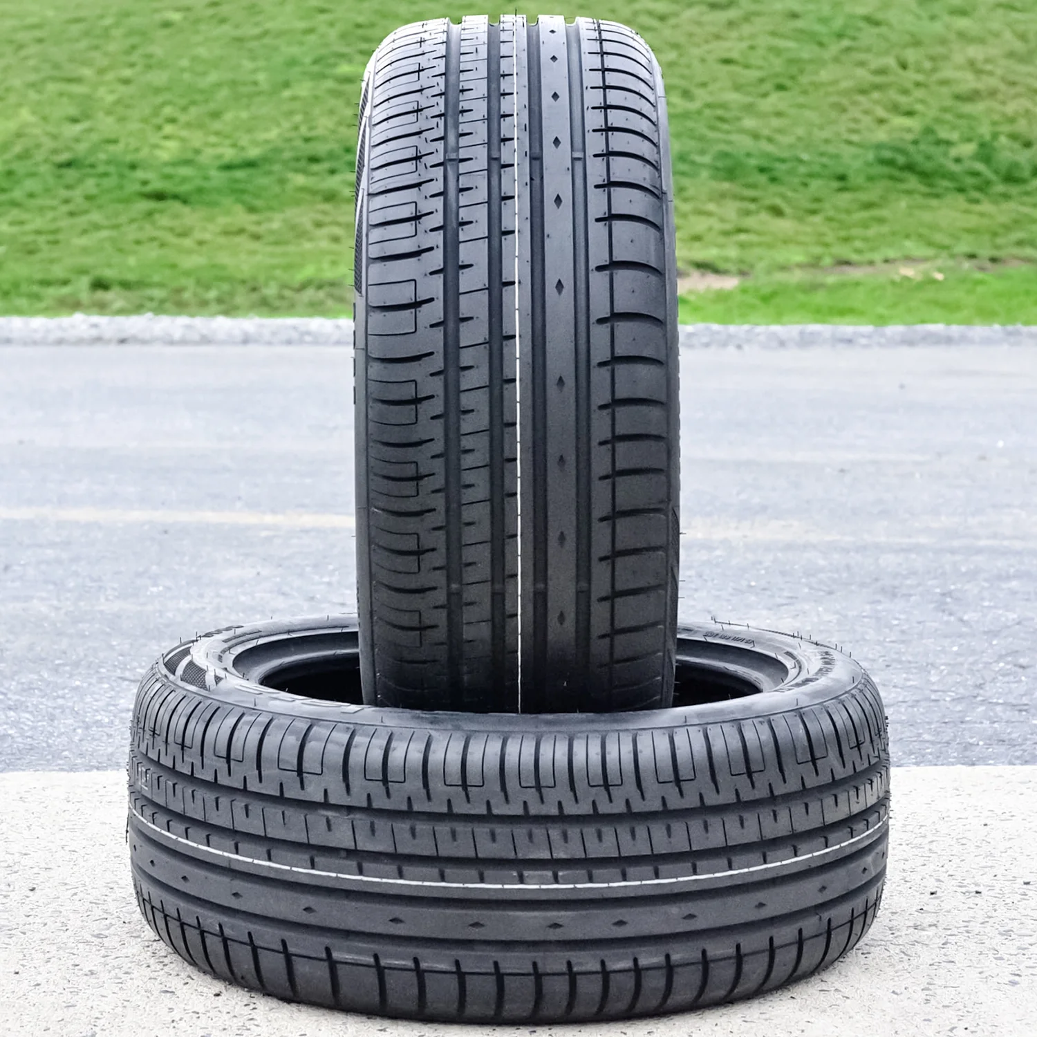 Set of 4 (FOUR) Phi-R 215/45ZR17 215/45R17 91W XL A/S High Performance Tires Fits: 2011-13 Honda Civic Si, 2010-11 Toyota Prius Base - Image 4