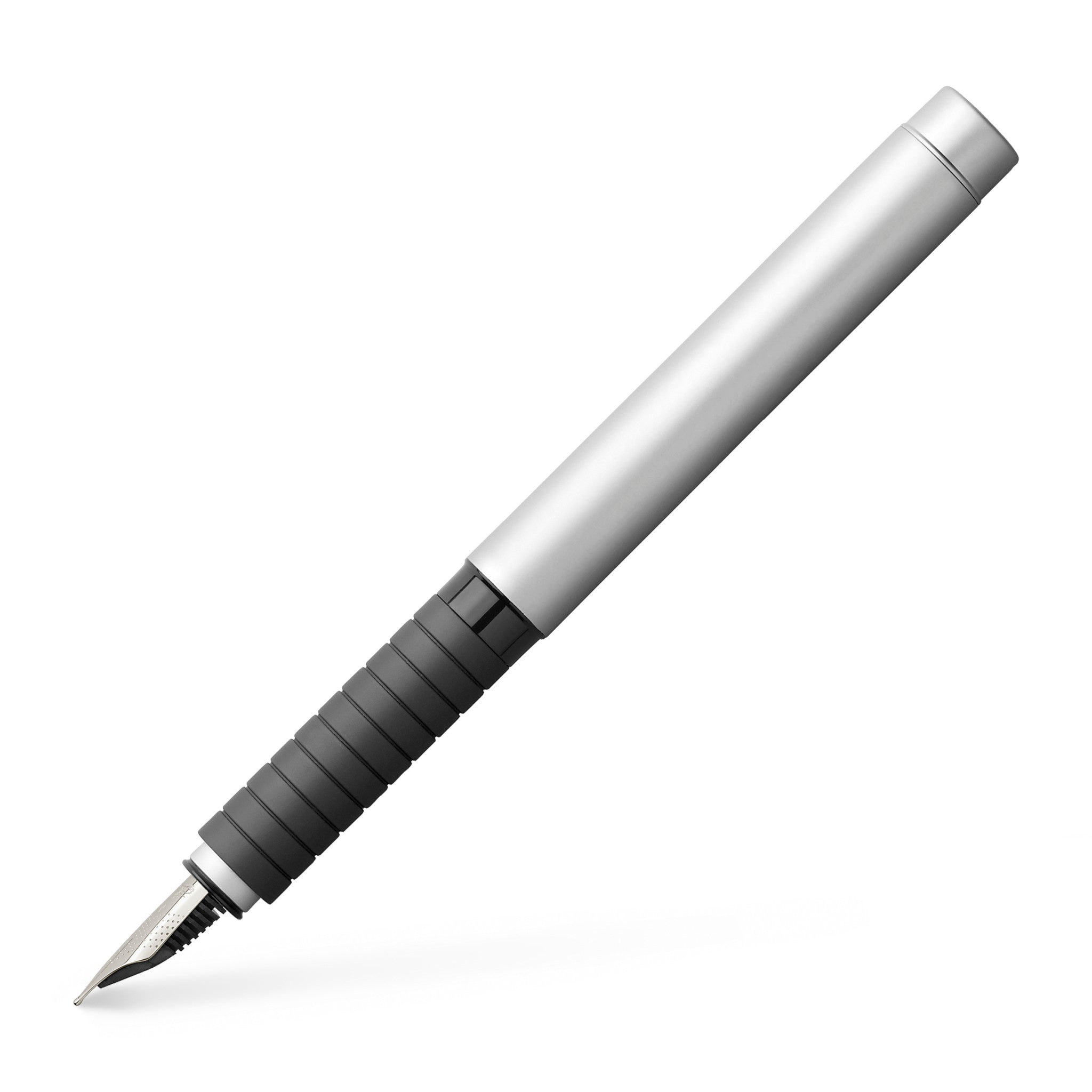 Coffret cadeau stylo-plume et stylo à bille Essentio en cuir et métal mat - #201014