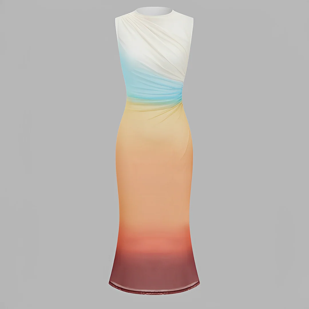 Anjanet - Robe longue chic avec dos nu