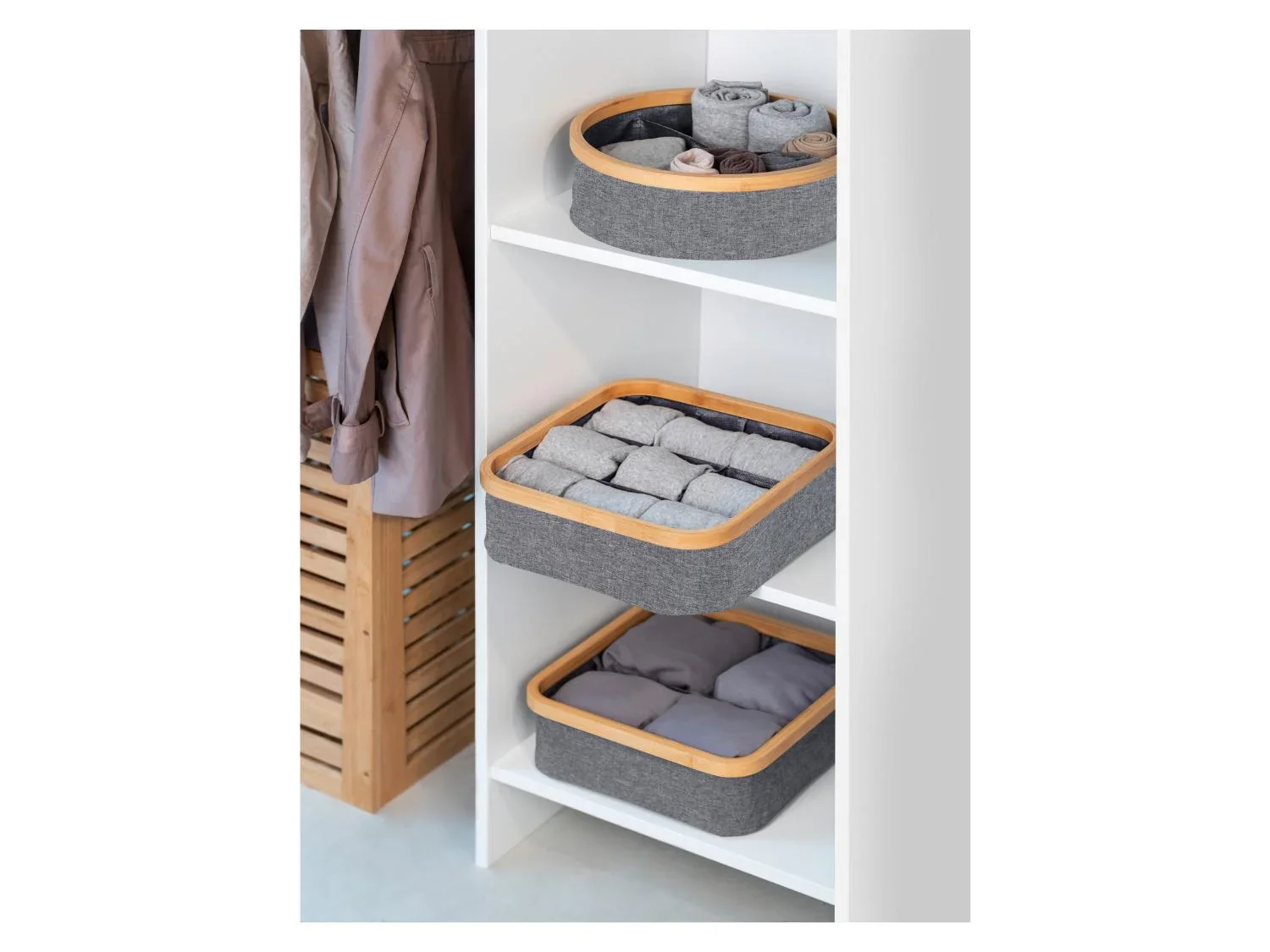 Wenko Organisateur de linge en bambou