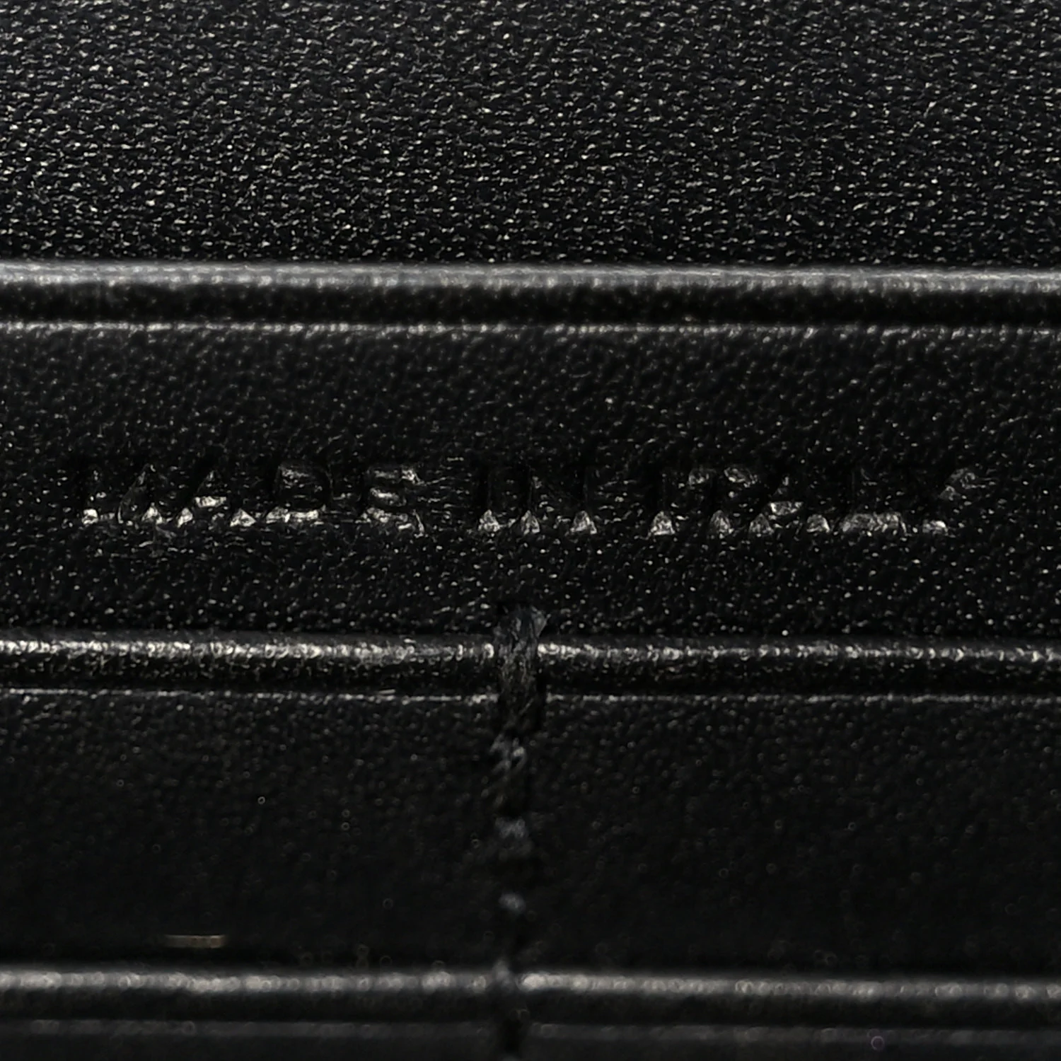 Smooth Calfskin Classic Monogram Kate Tassel Chain Wallet Black