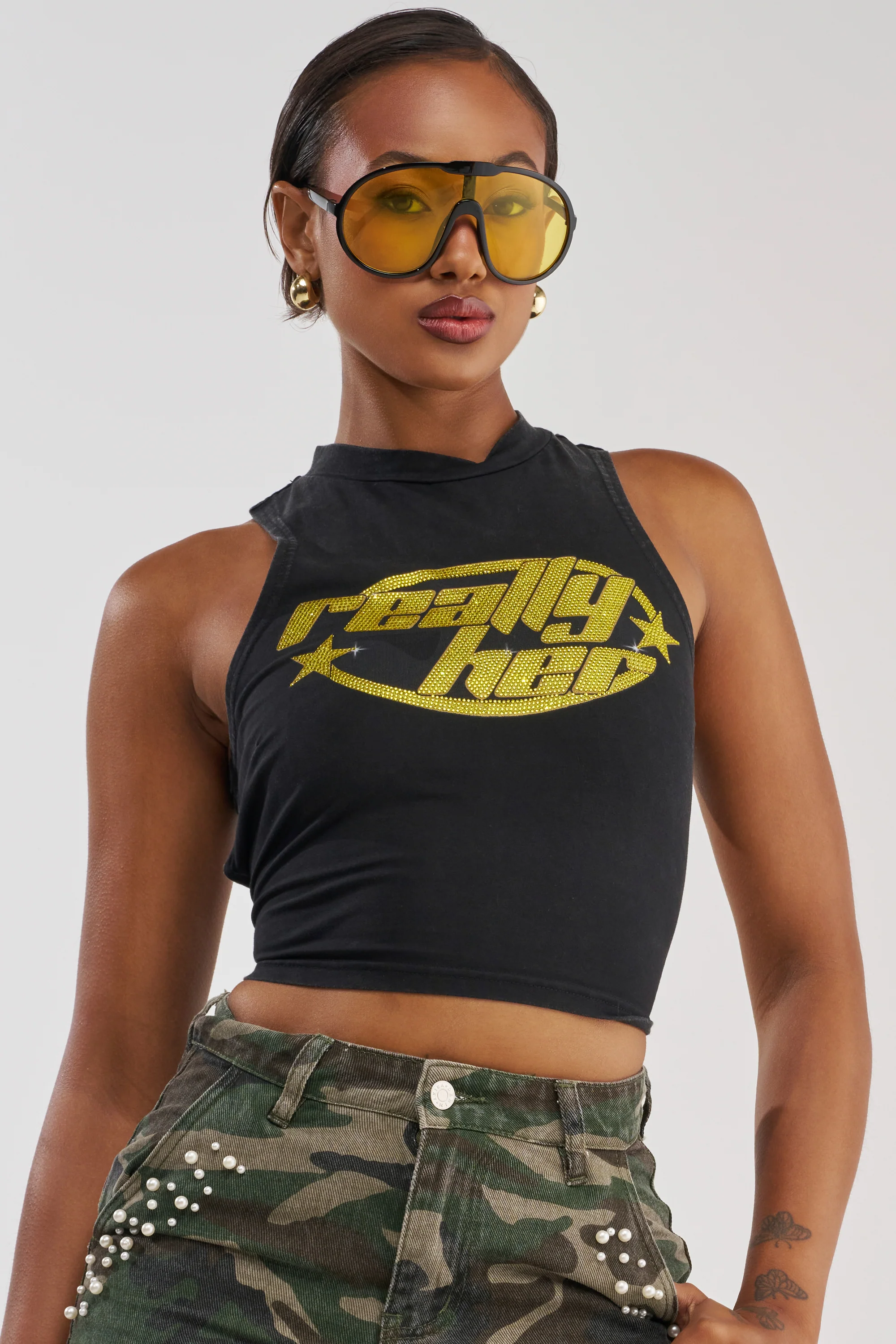 REALLY HER TIE-BACK TANK TOP - Akira Store