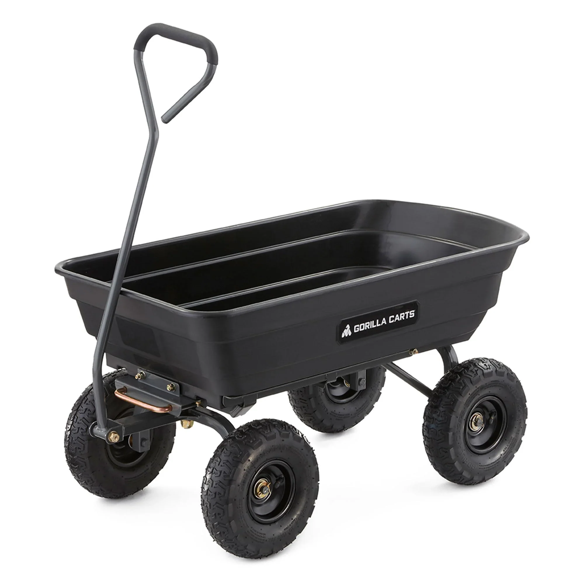 Poly Garden Dump Cart with Easy to Assemble Steel Frame