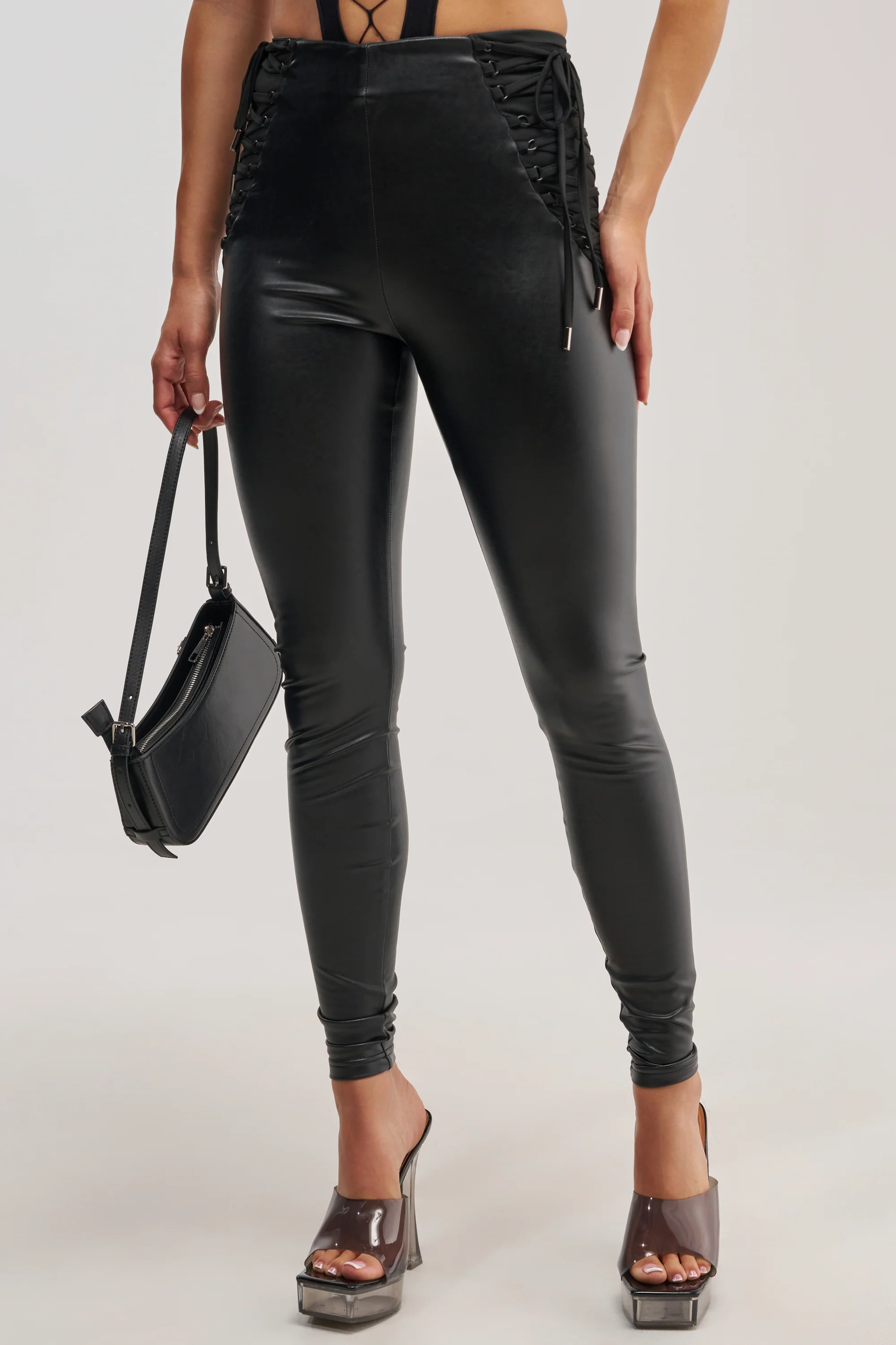 SEXY AS HELL LACE UP LEGGING - Akira Store