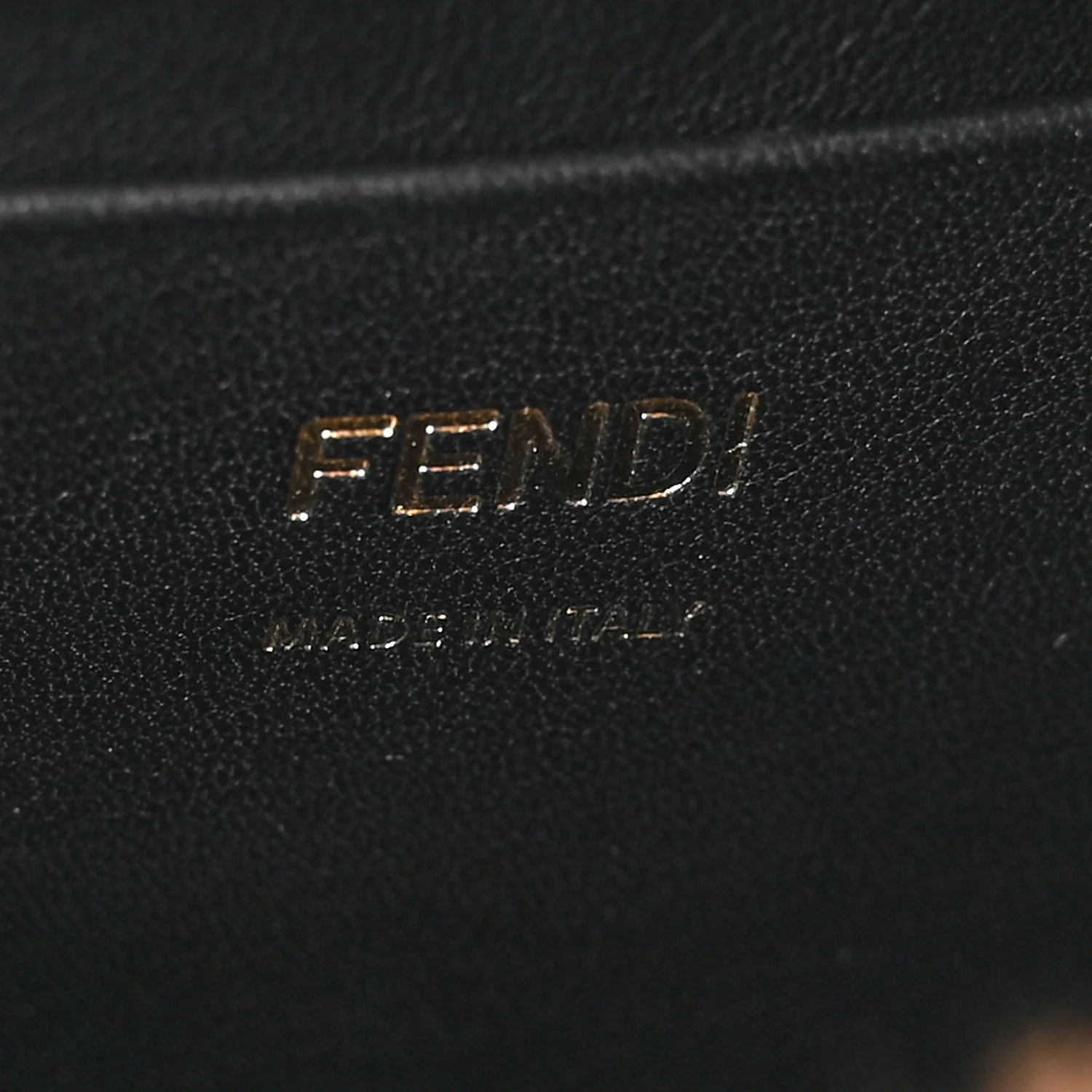 Shearling Vitello Dolce Macro FF 1974 Mini Tobacco Black