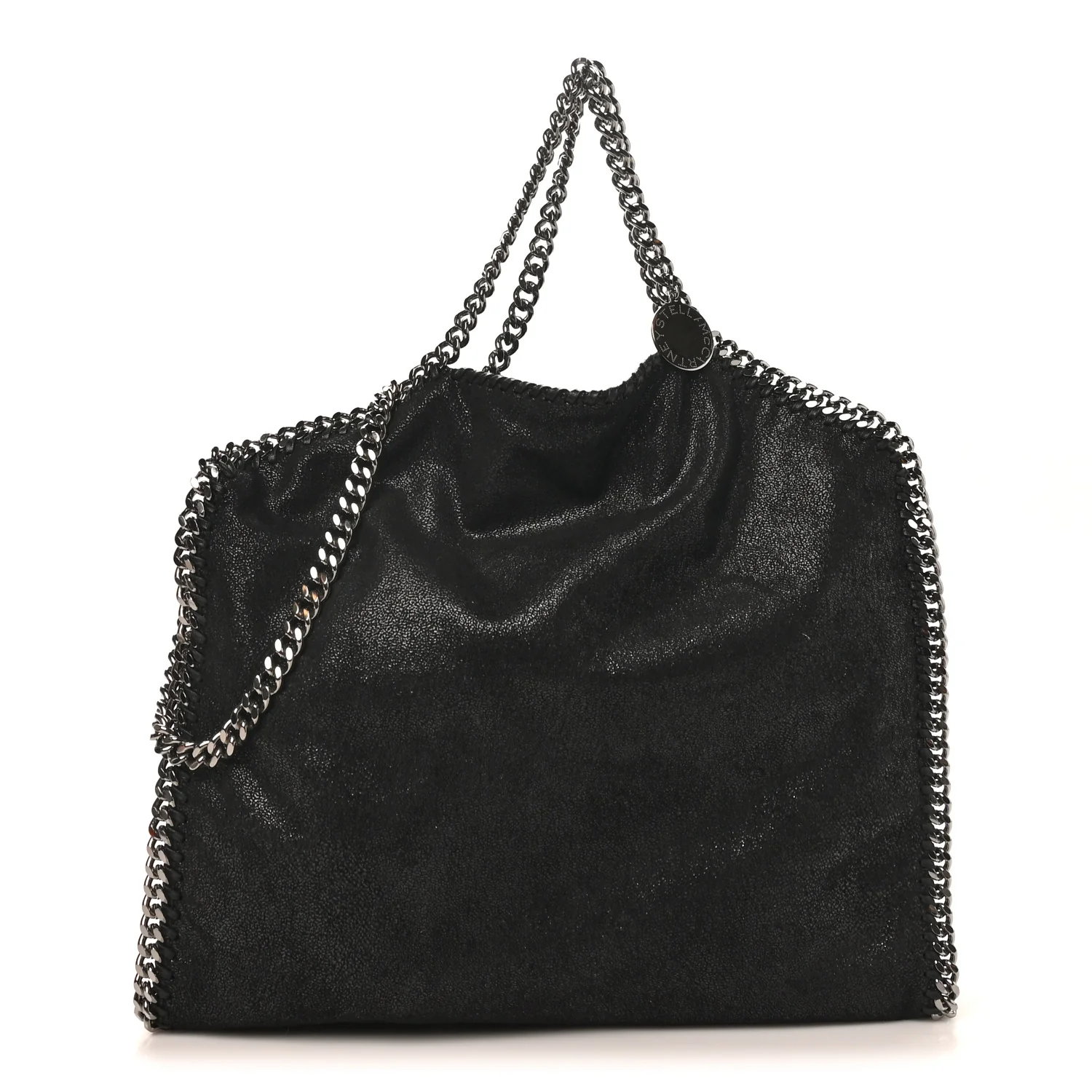 Shaggy Deer Falabella Fold Over Tote Black