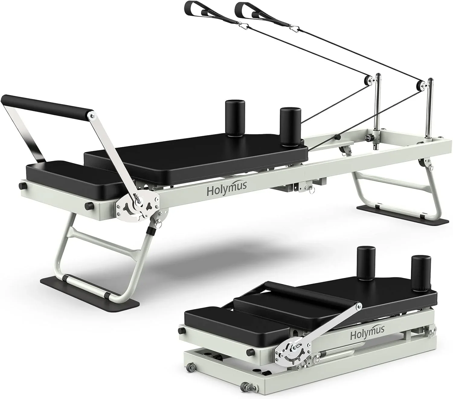 Pro 75 Pilates Reformer Machine, Foldable Pilates Machine Equipment Up to 400LBS, Pilates Equipment for Home Workout