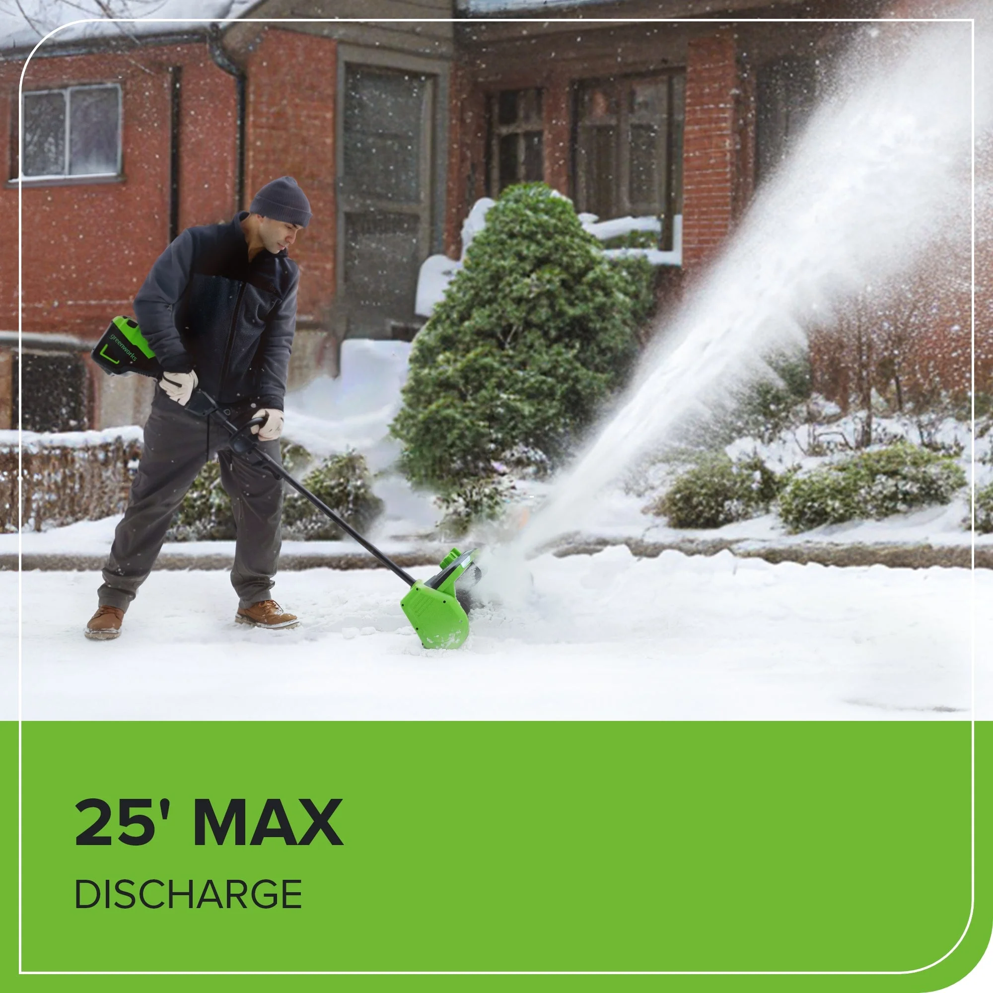 Open Box 80V 12" Cordless Battery LED Snow Shovel with Directional Vanes, 4.0Ah Battery and Charger - Image 7