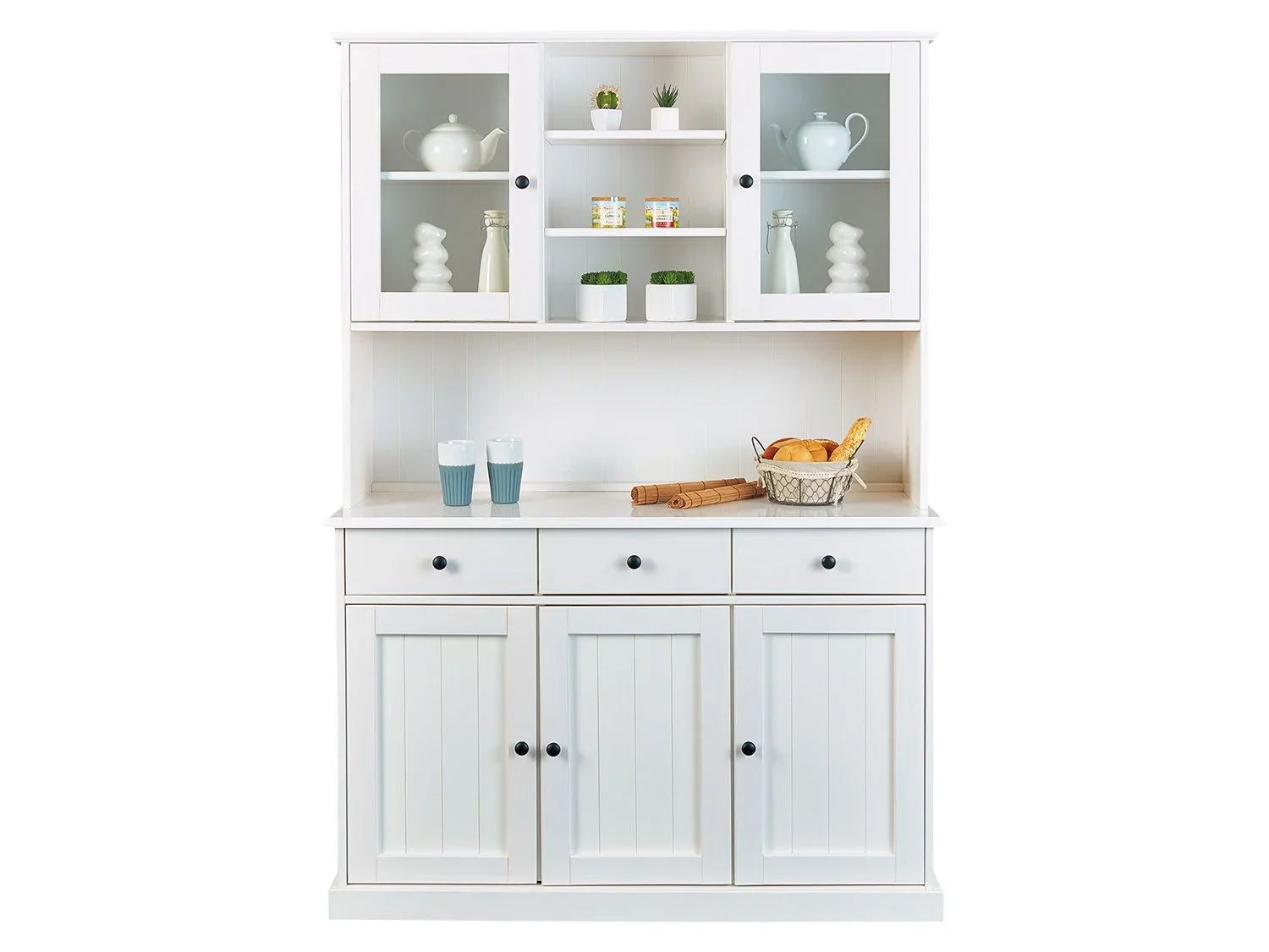 Inter Link Commode haut de gamme style campagnard, bois de pin